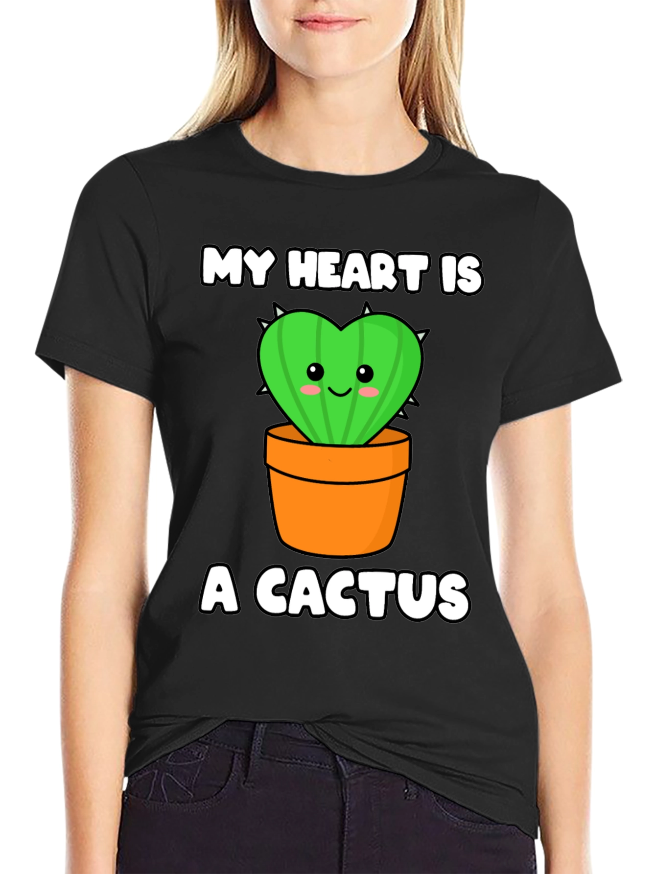 My Heart is a Cactus Graphic Tee