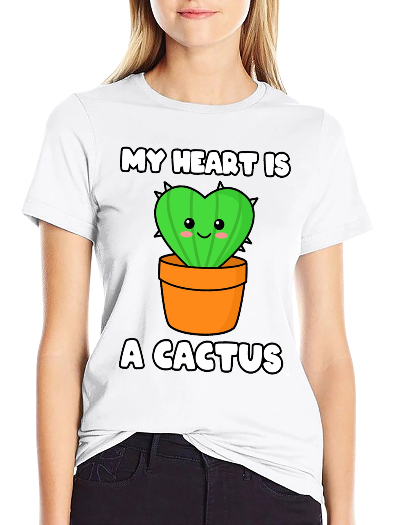 My Heart is a Cactus Graphic Tee