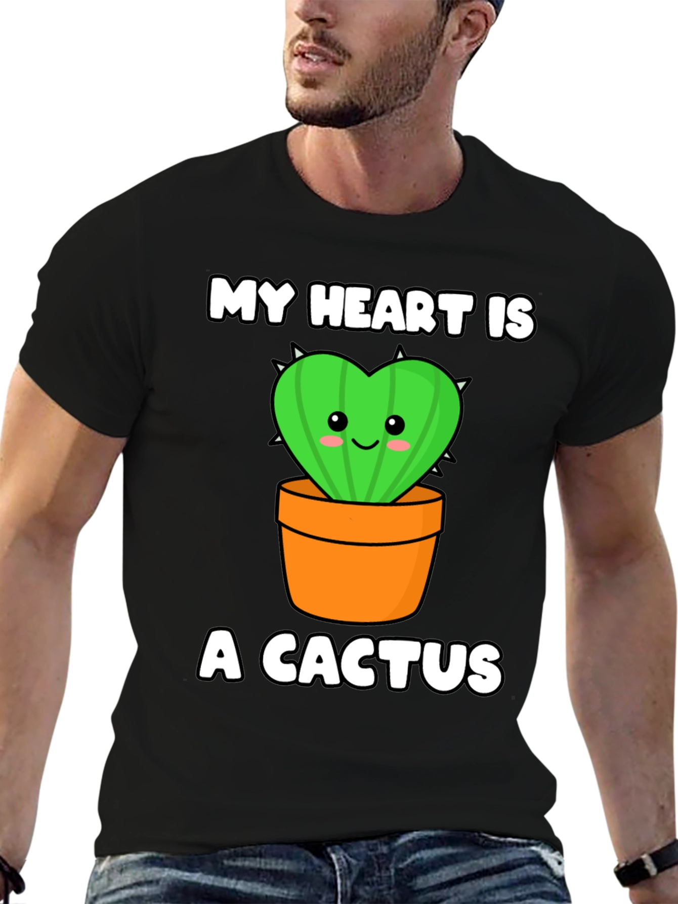 My Heart is a Cactus Graphic Tee