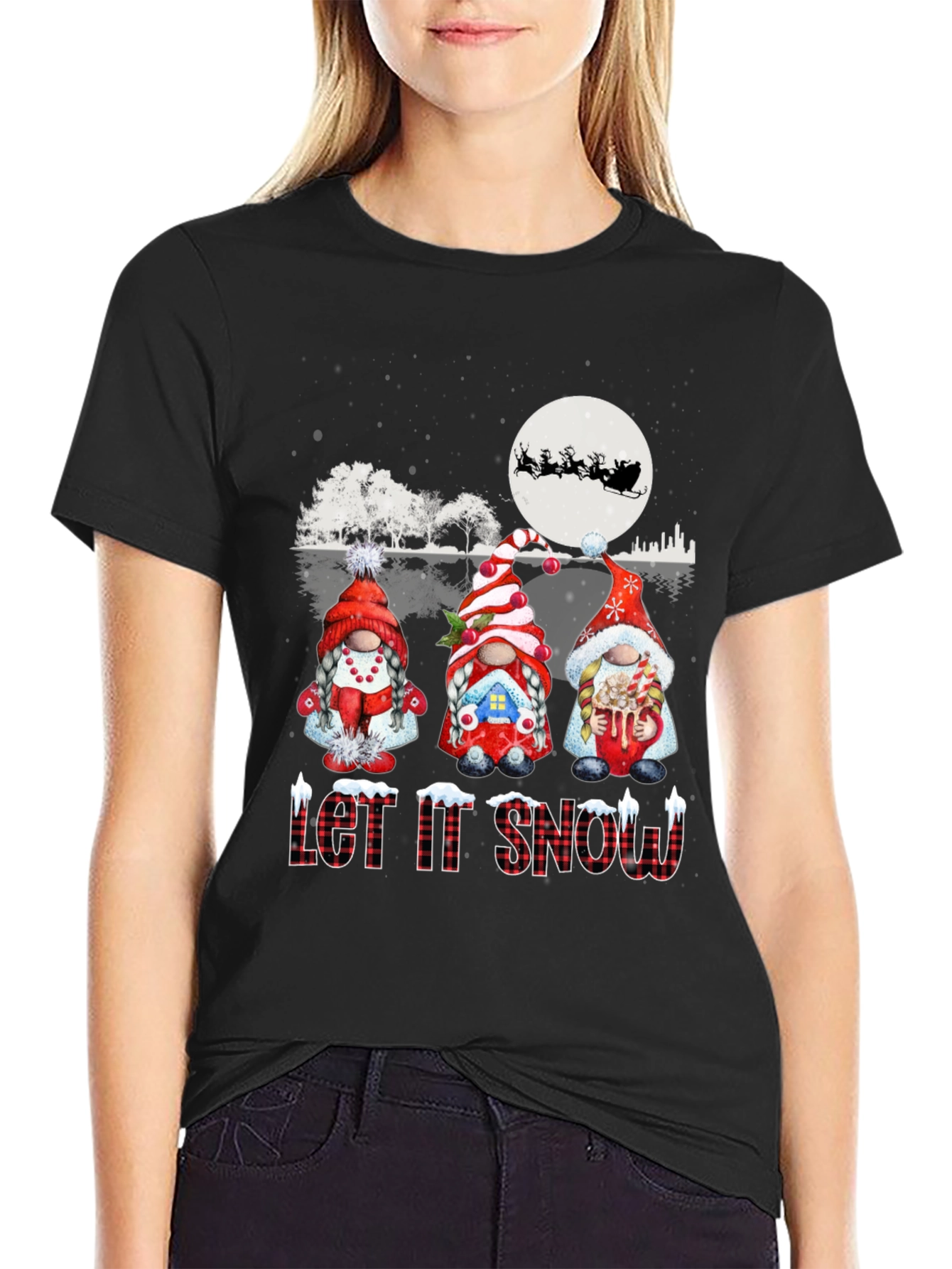 Holiday Gnomes T-Shirt - Let it Snow