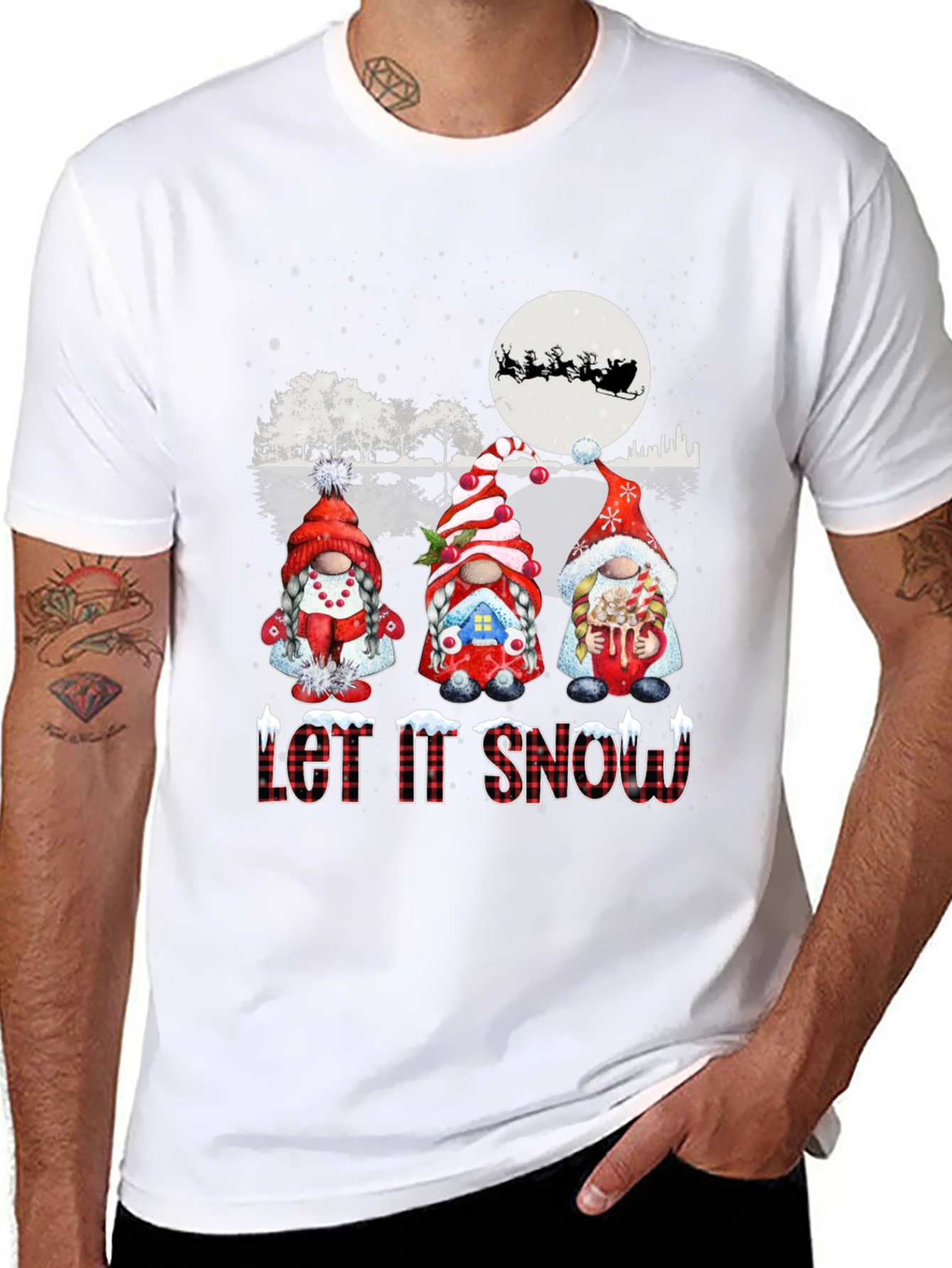 Holiday Gnomes T-Shirt - Let it Snow