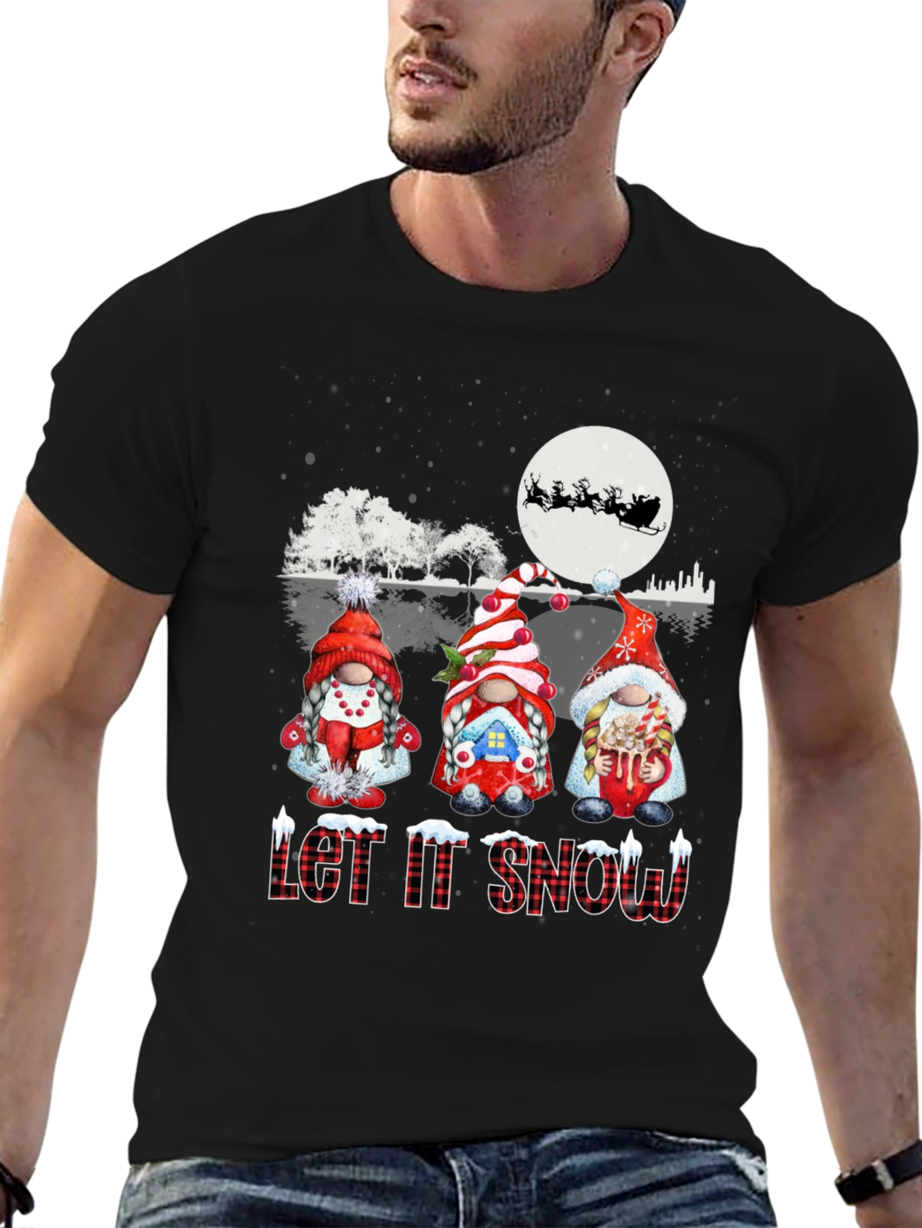 Holiday Gnomes T-Shirt - Let it Snow