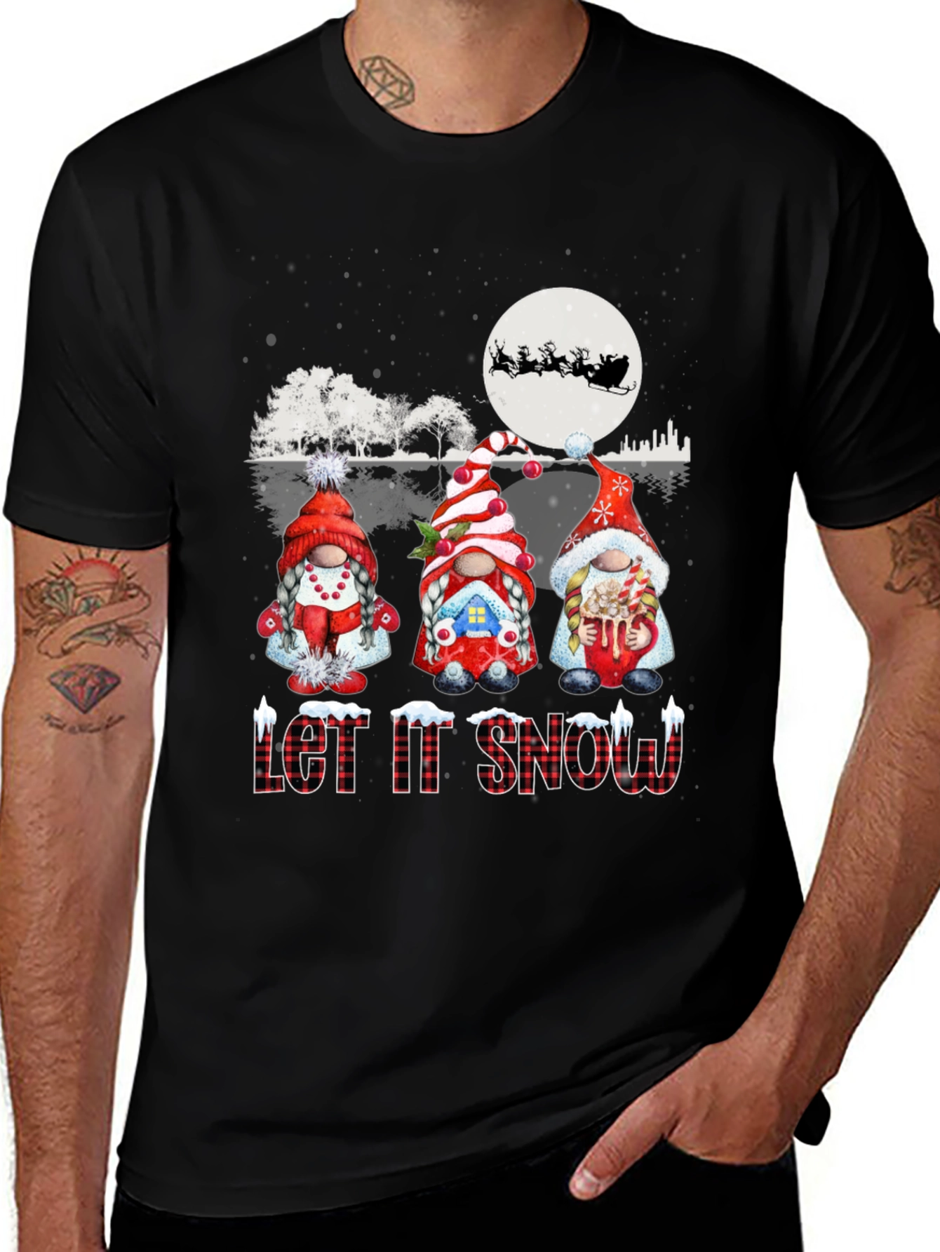 Holiday Gnomes T-Shirt - Let it Snow