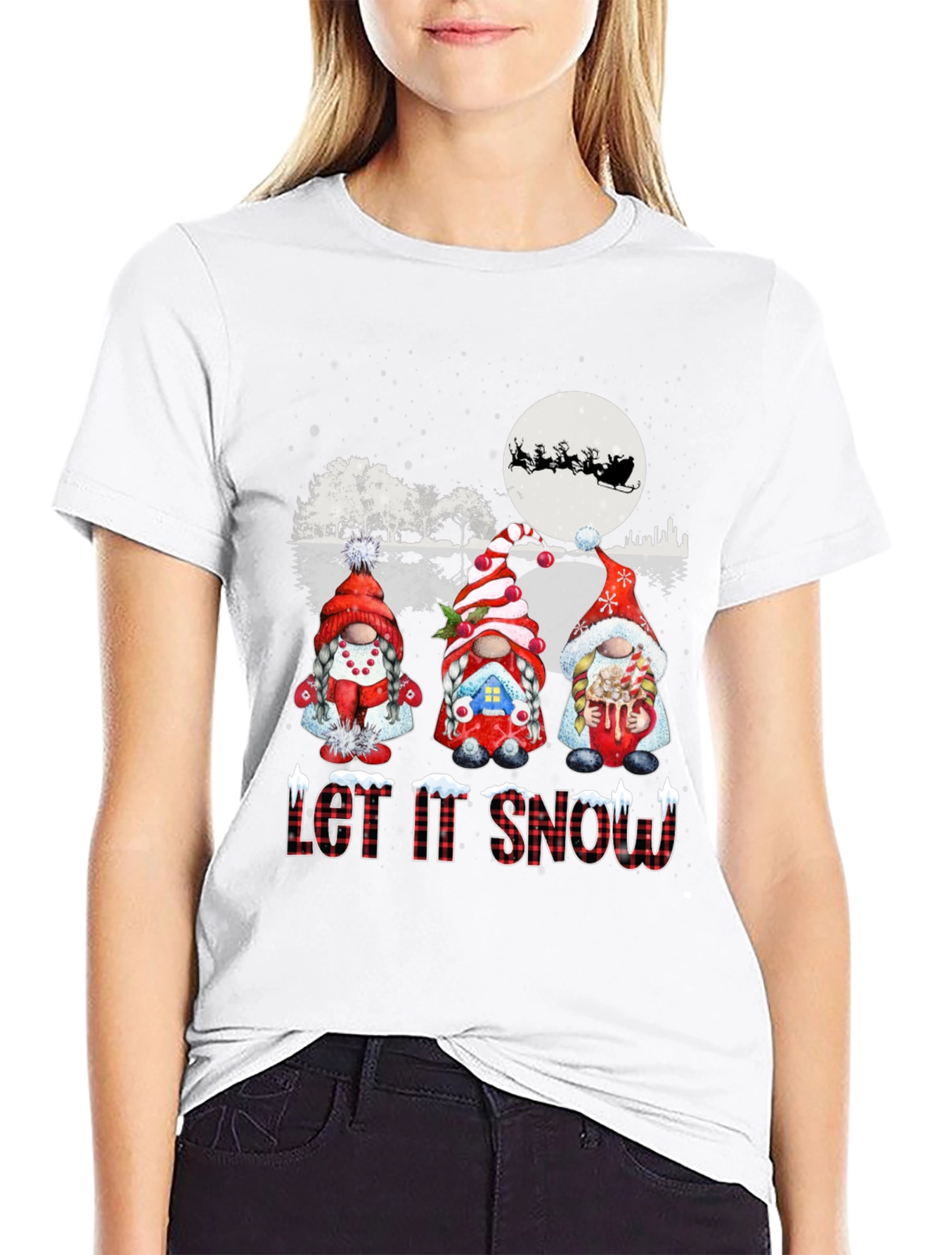 Holiday Gnomes T-Shirt - Let it Snow