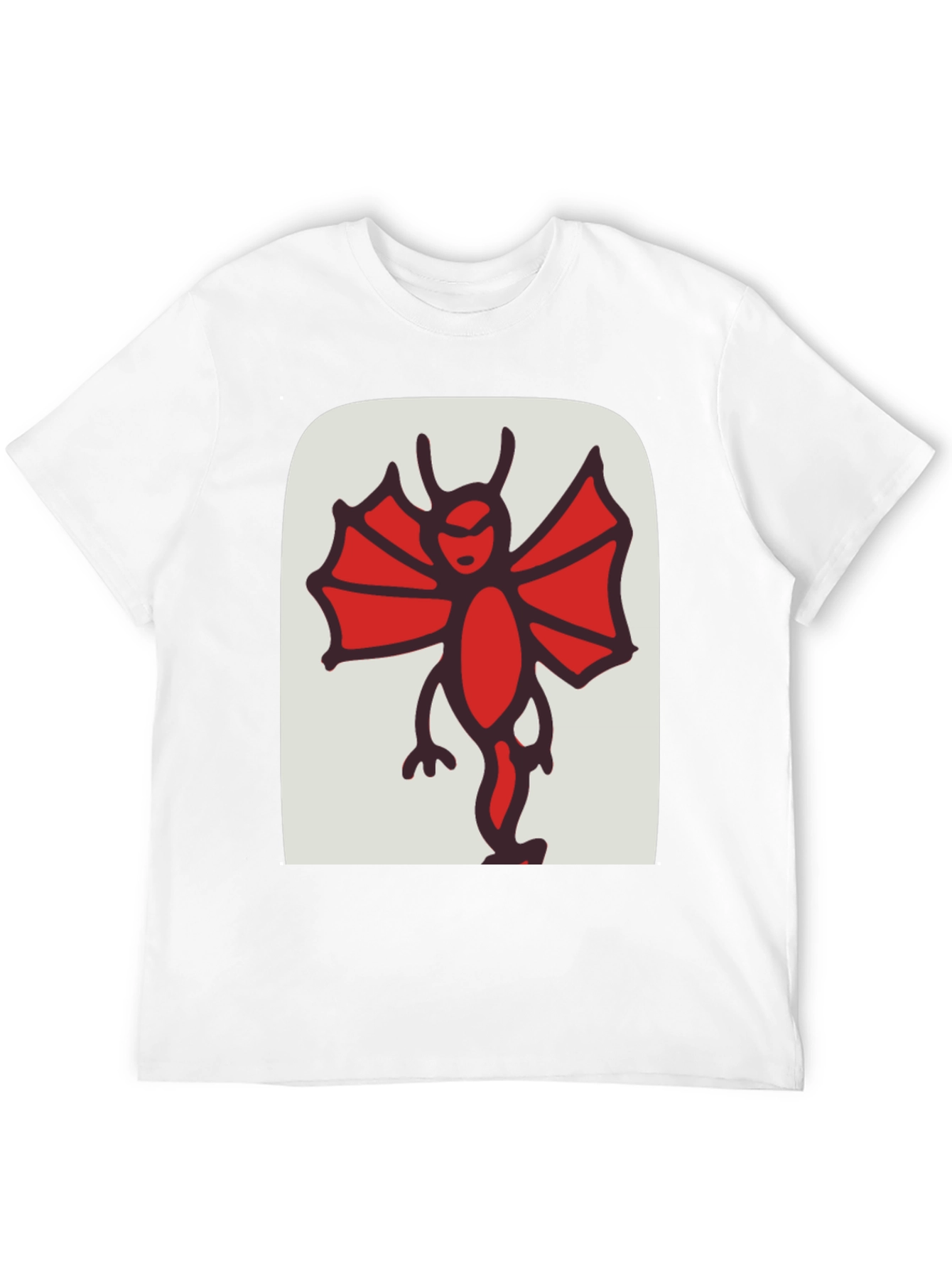Cartoonish Devil Graphic Black Tee
