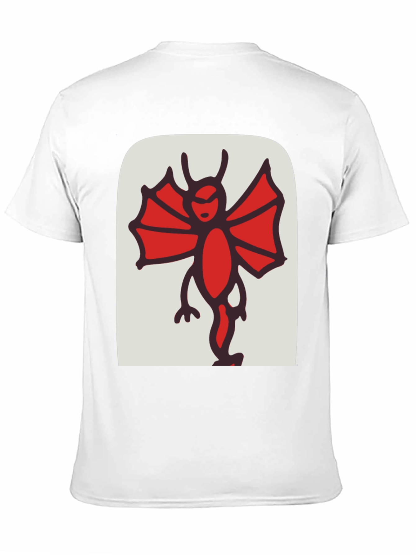 Cartoonish Devil Graphic Black Tee