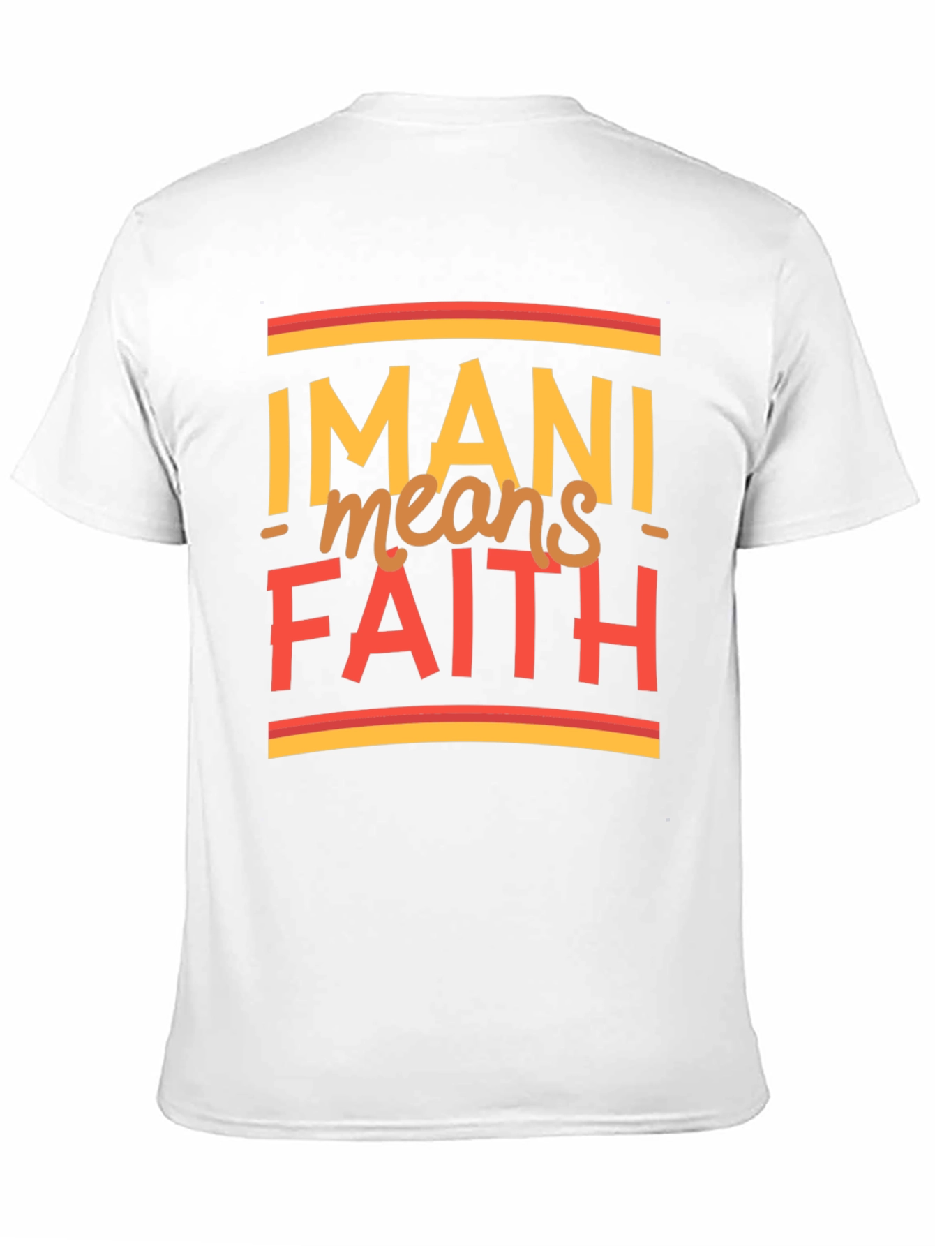 Imani Means Faith Graphic Tee - Black Cotton T-Shirt