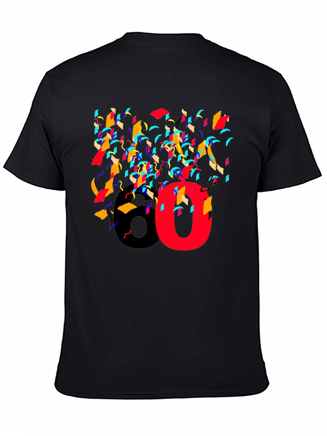 Festive Celebration T-Shirt - 80 and Confetti