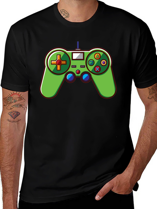 Retro Gamer T-Shirt - Green Console Design