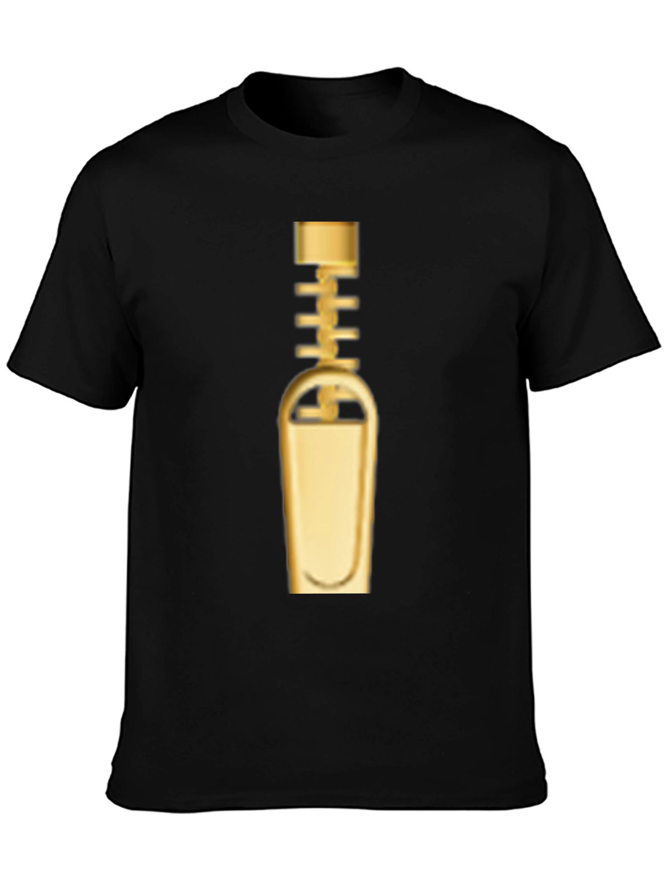 Golden Zipper Graphic Tee