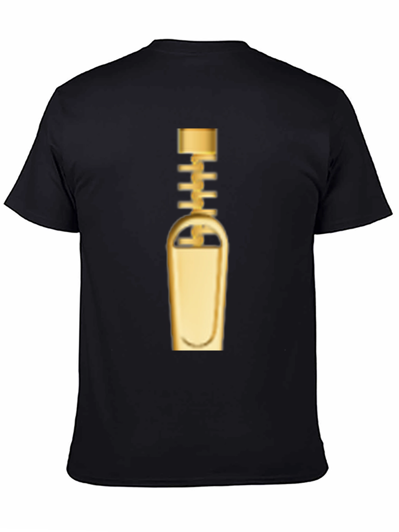 Golden Zipper Graphic Tee