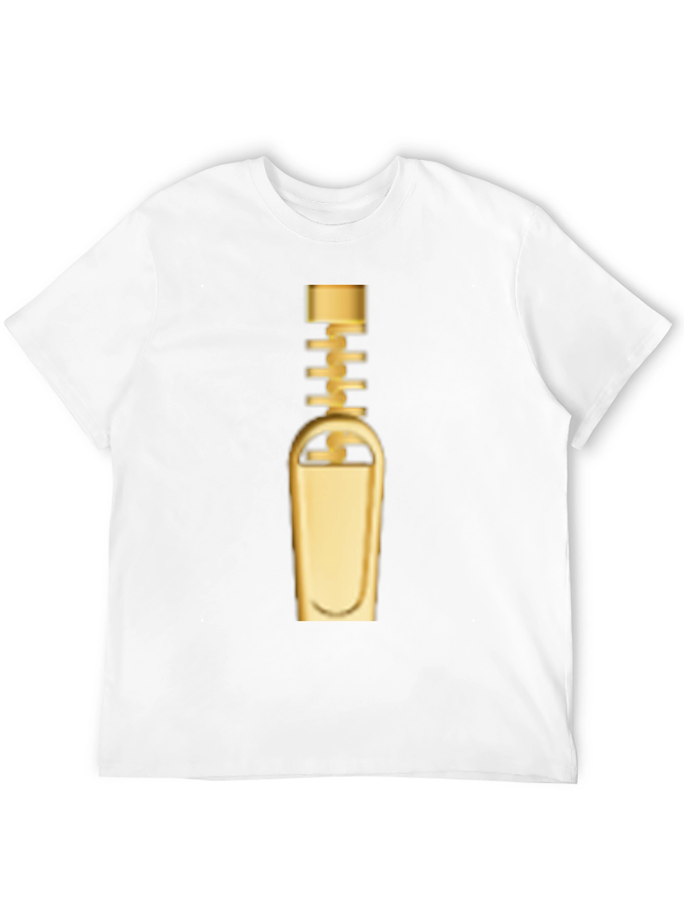 Golden Zipper Graphic Tee