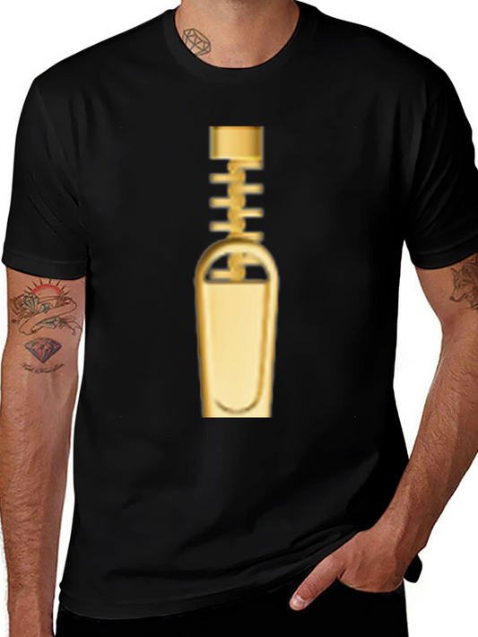 Golden Zipper Graphic Tee