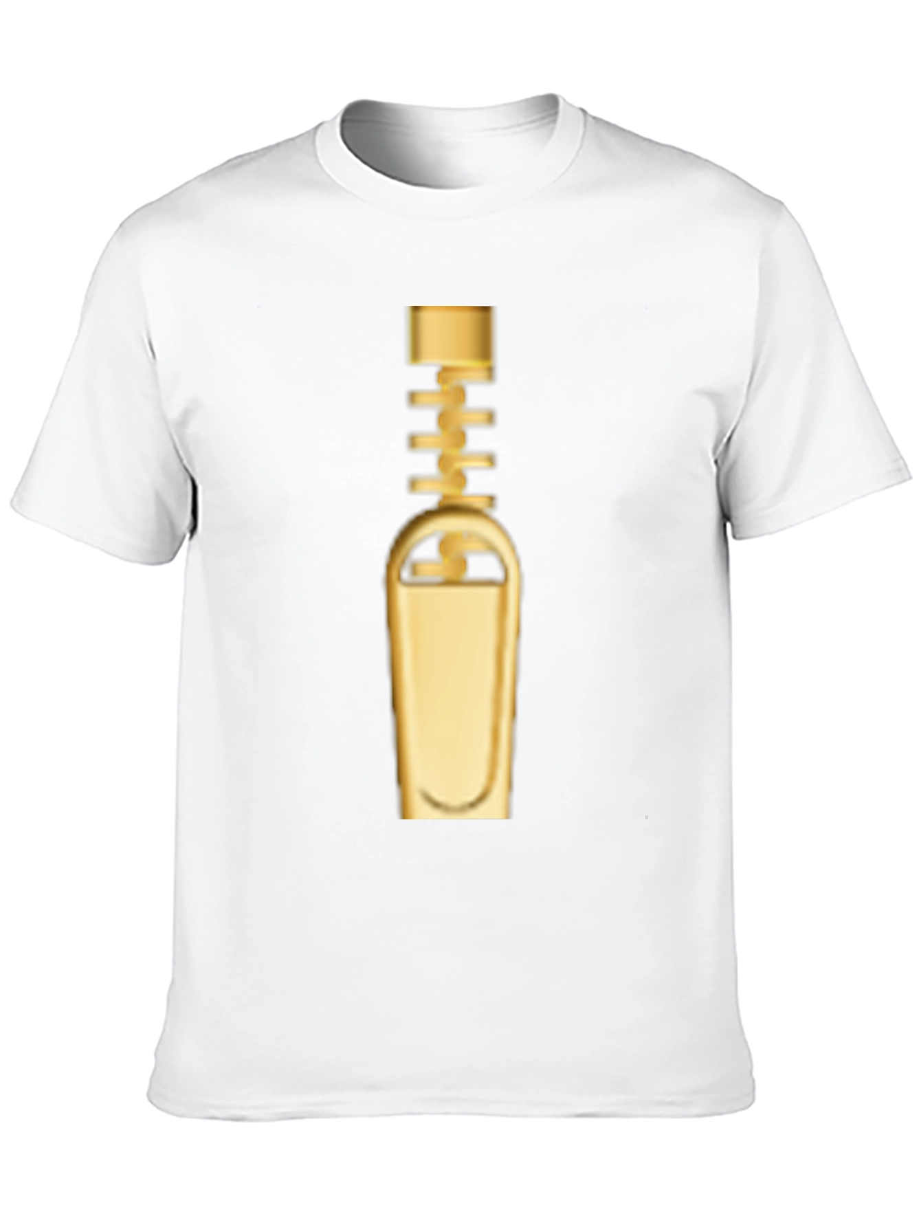 Golden Zipper Graphic Tee