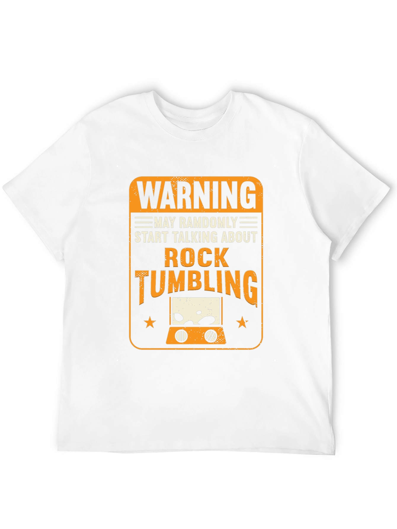 Rock Tumbling Warning Graphic Tee