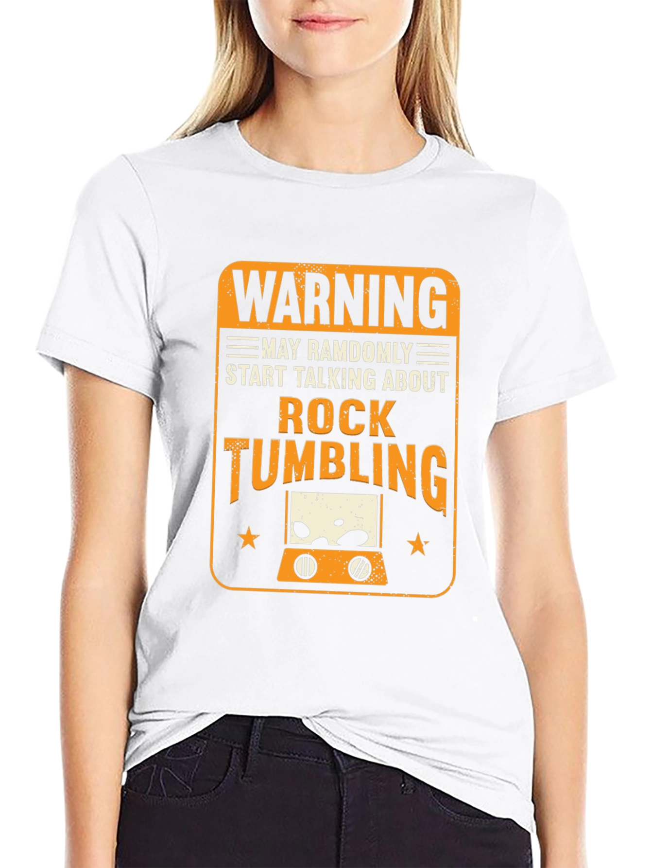 Rock Tumbling Warning Graphic Tee
