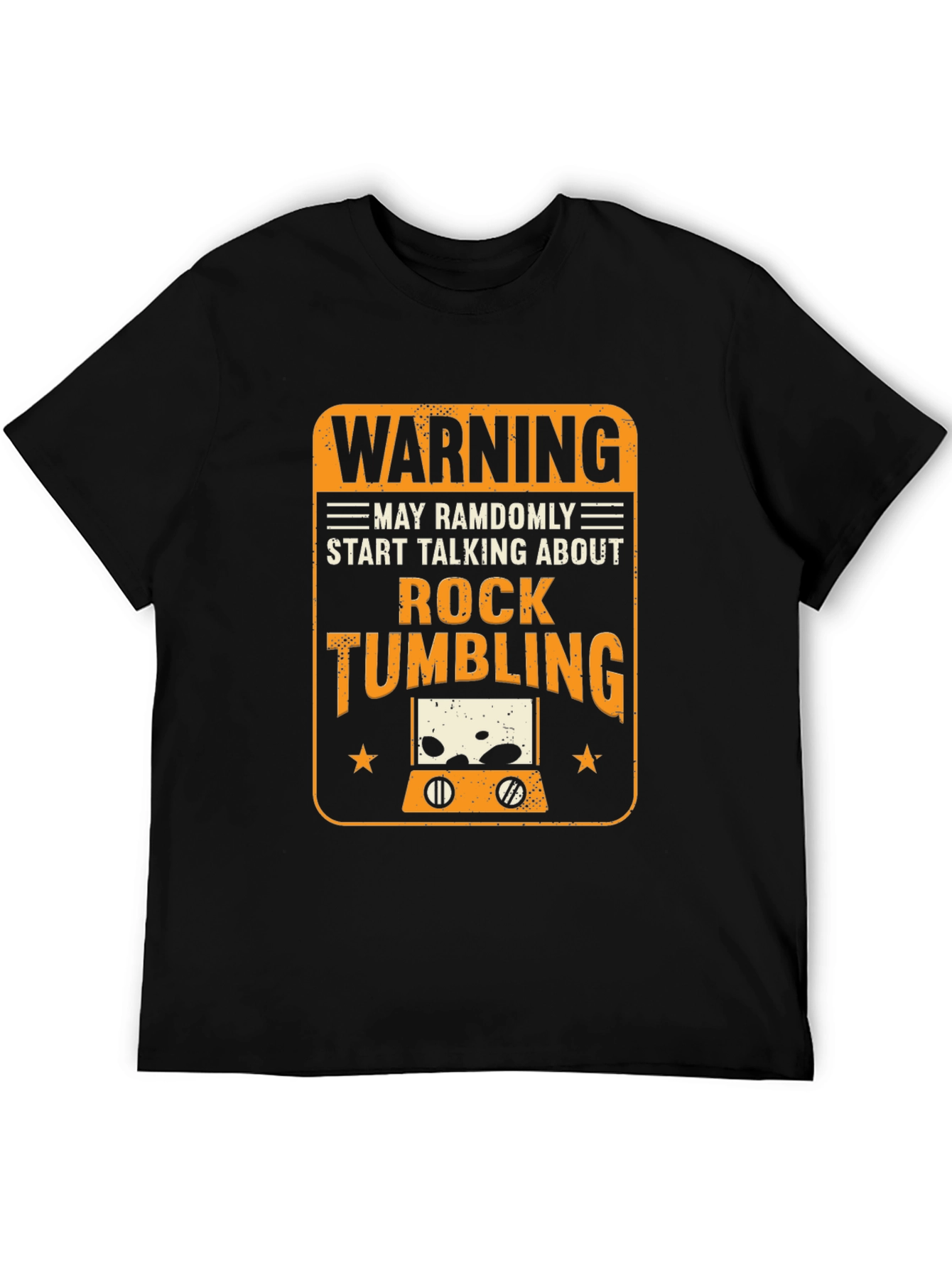 Rock Tumbling Warning Graphic Tee
