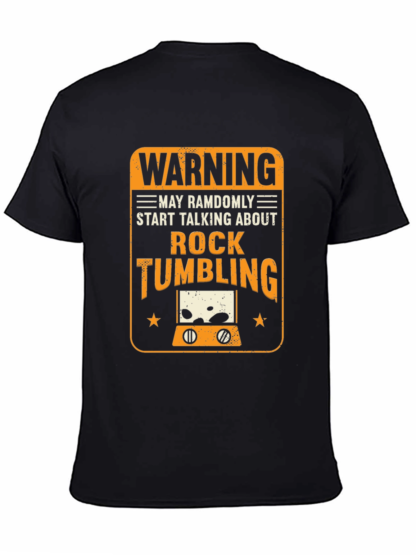 Rock Tumbling Warning Graphic Tee