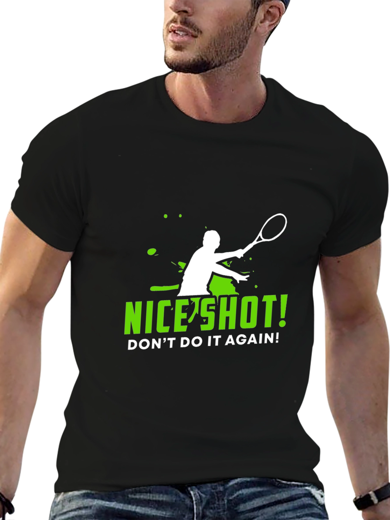Funny Tennis T-Shirt - Nice Shot!