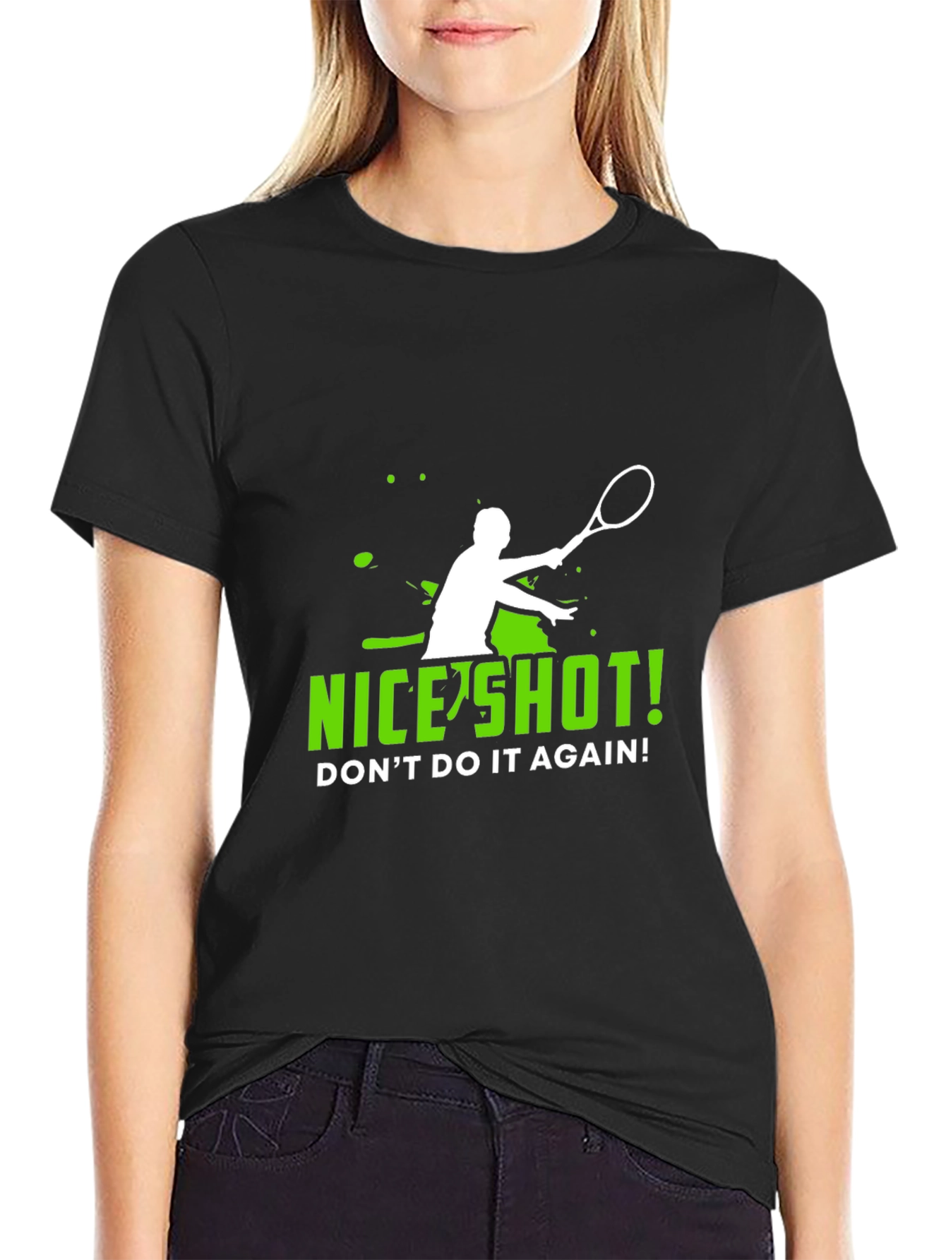 Funny Tennis T-Shirt - Nice Shot!
