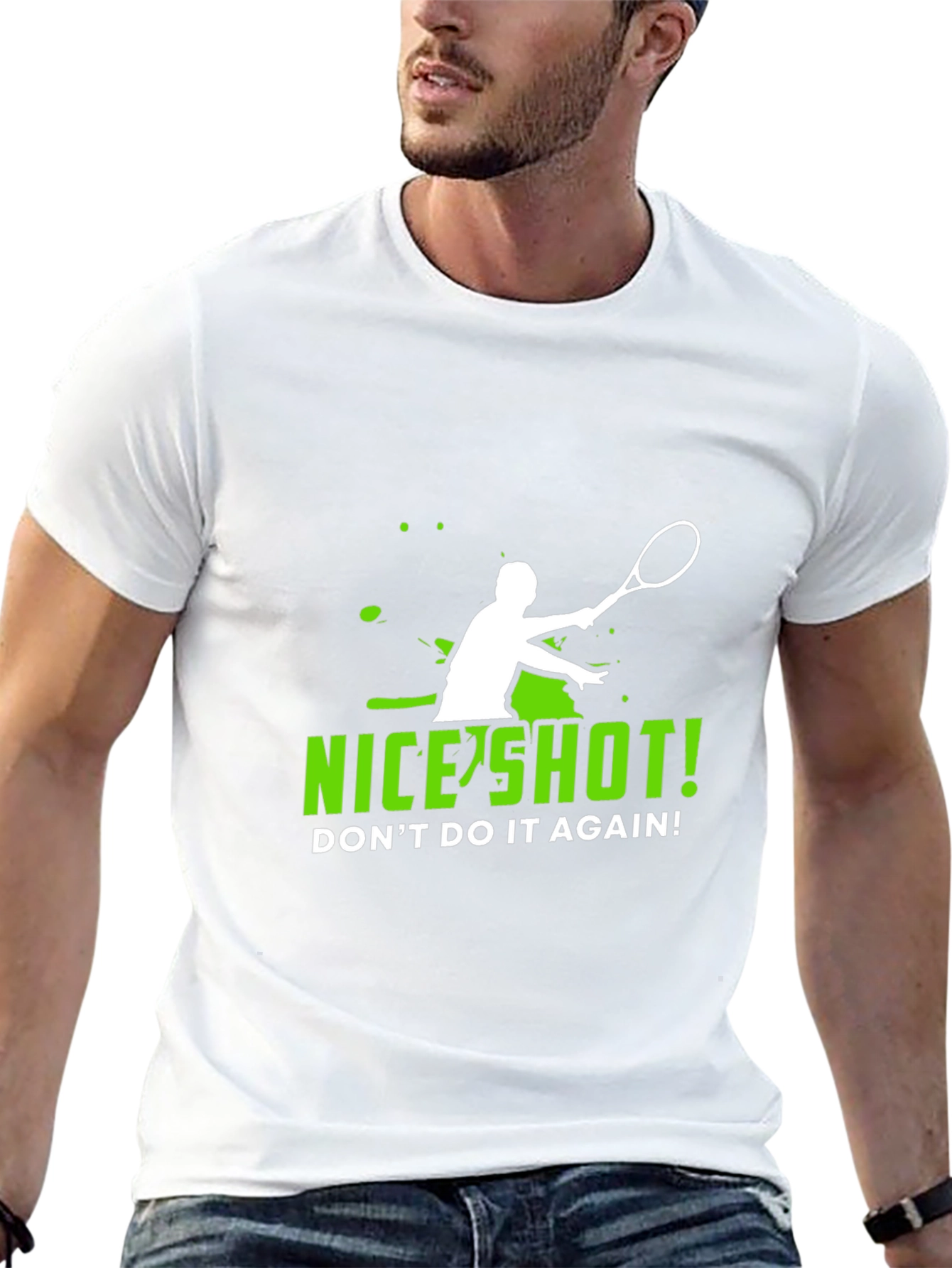 Funny Tennis T-Shirt - Nice Shot!