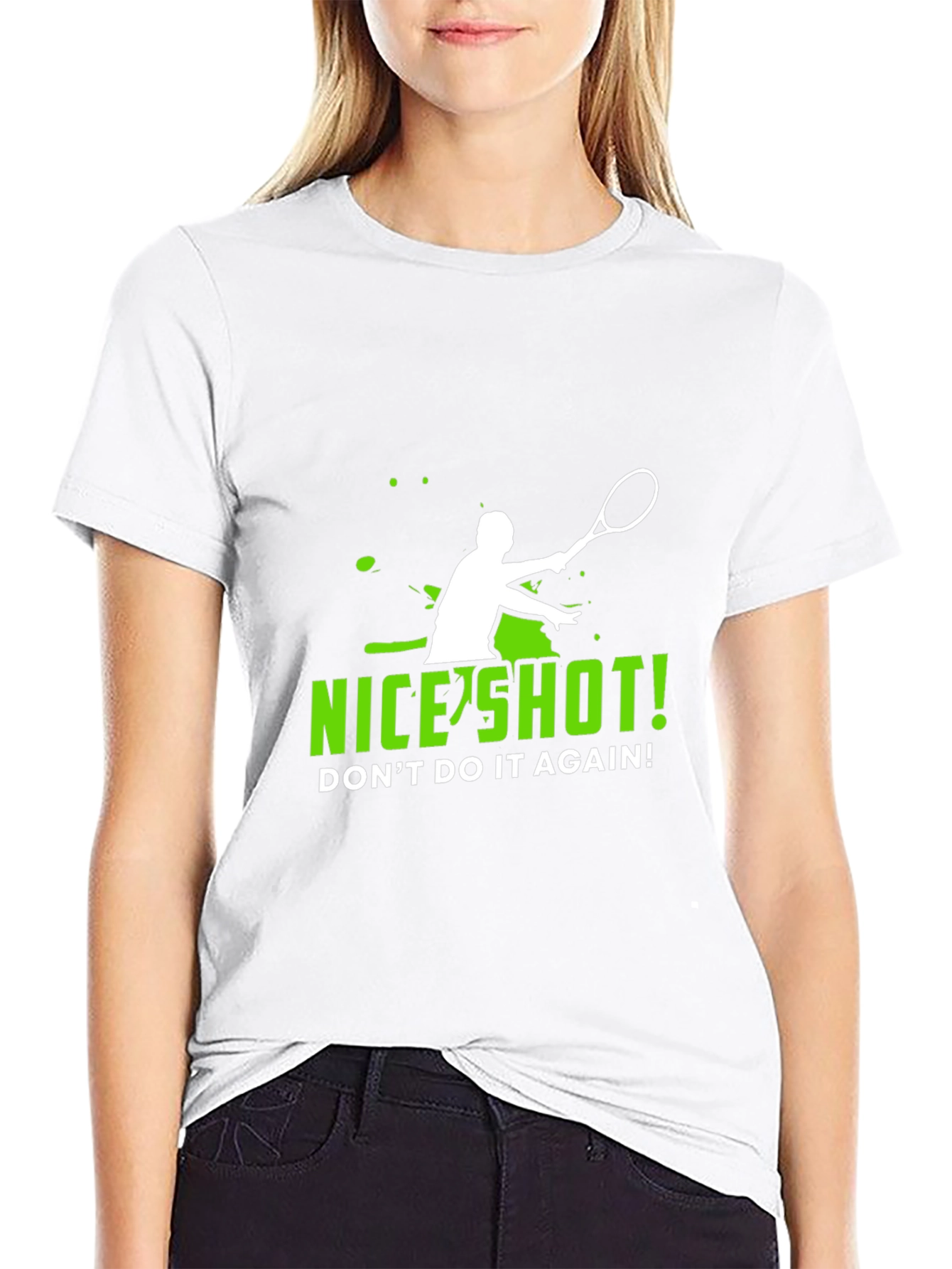 Funny Tennis T-Shirt - Nice Shot!