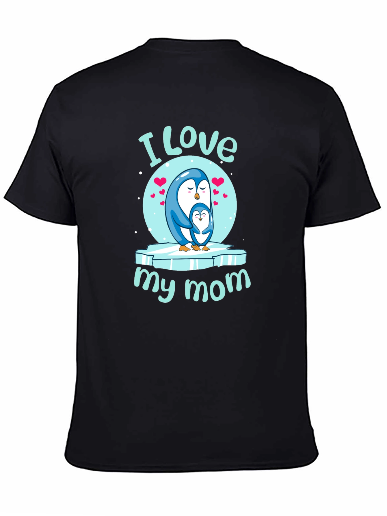 I Love My Mom Penguin Graphic Tee