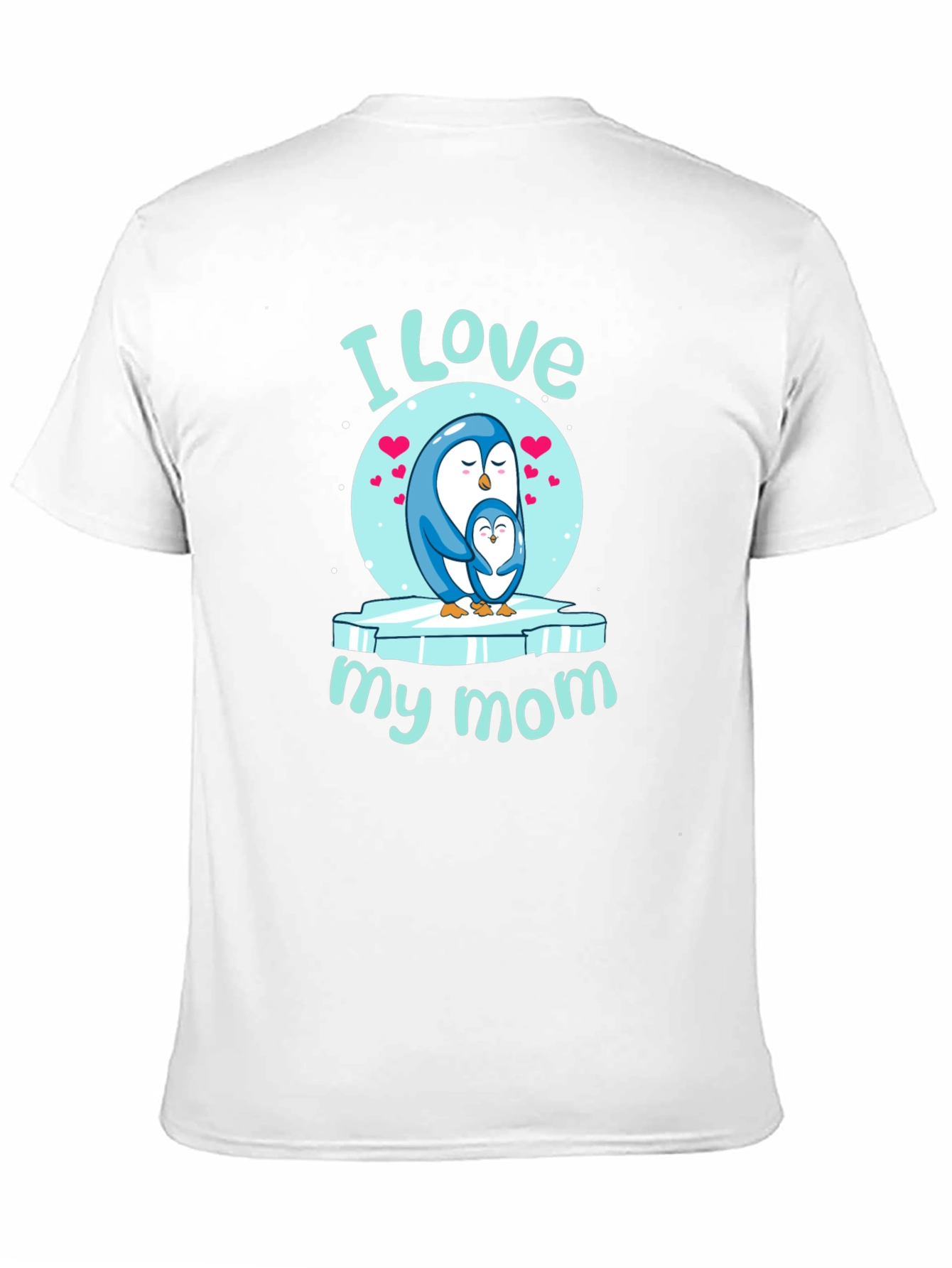 I Love My Mom Penguin Graphic Tee