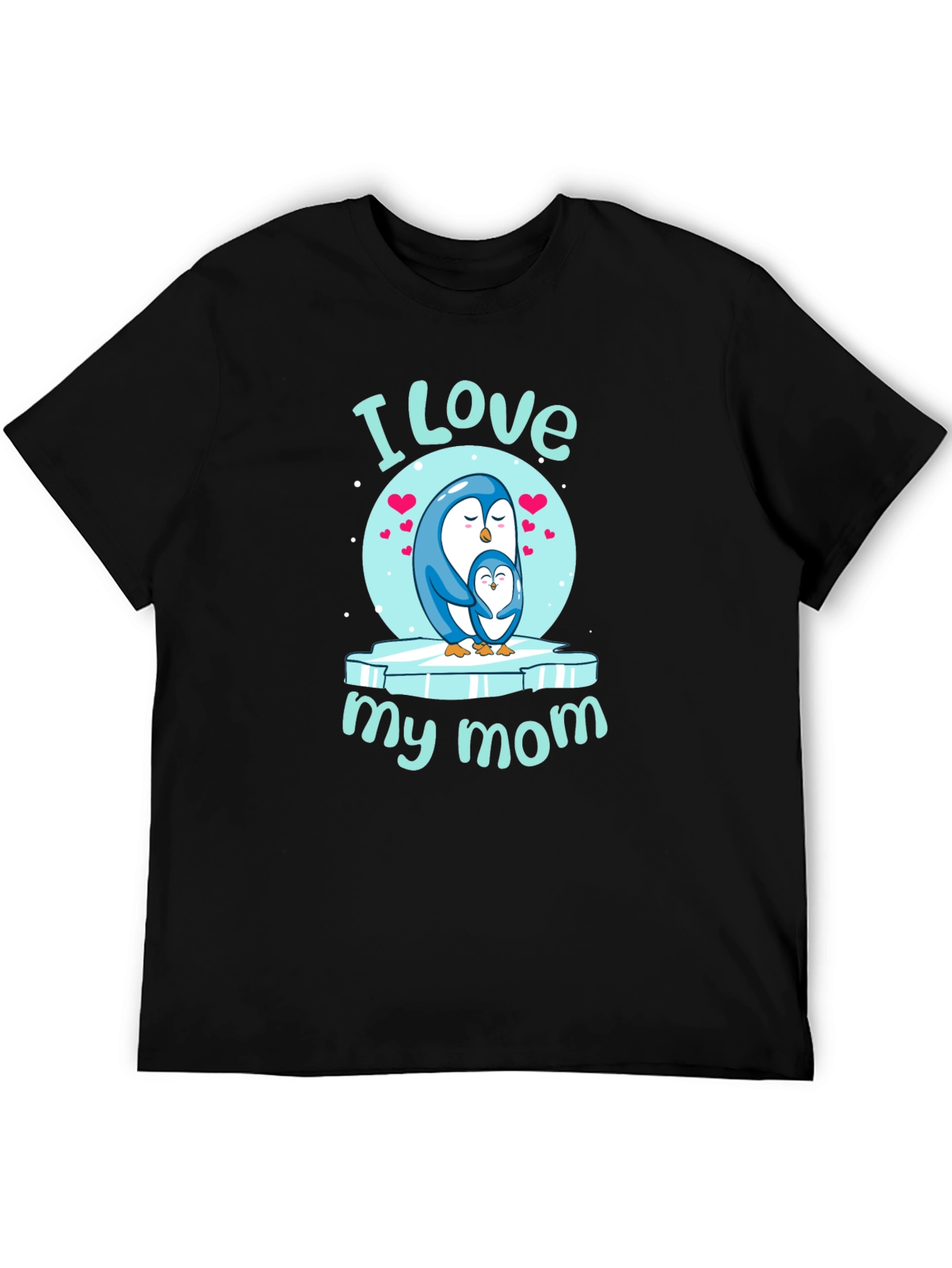 I Love My Mom Penguin Graphic Tee