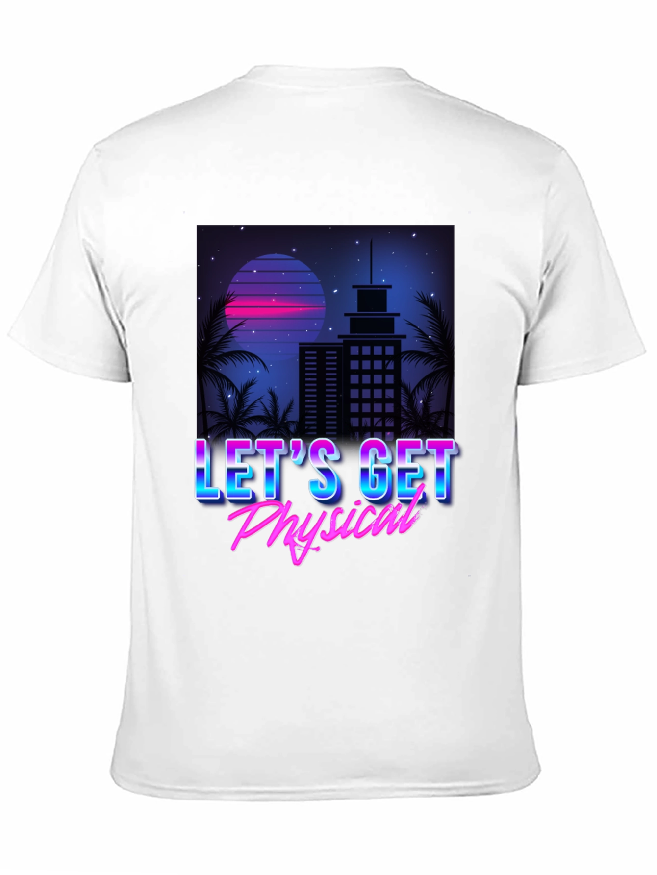 Retro Lets Get Physical Graphic T-Shirt