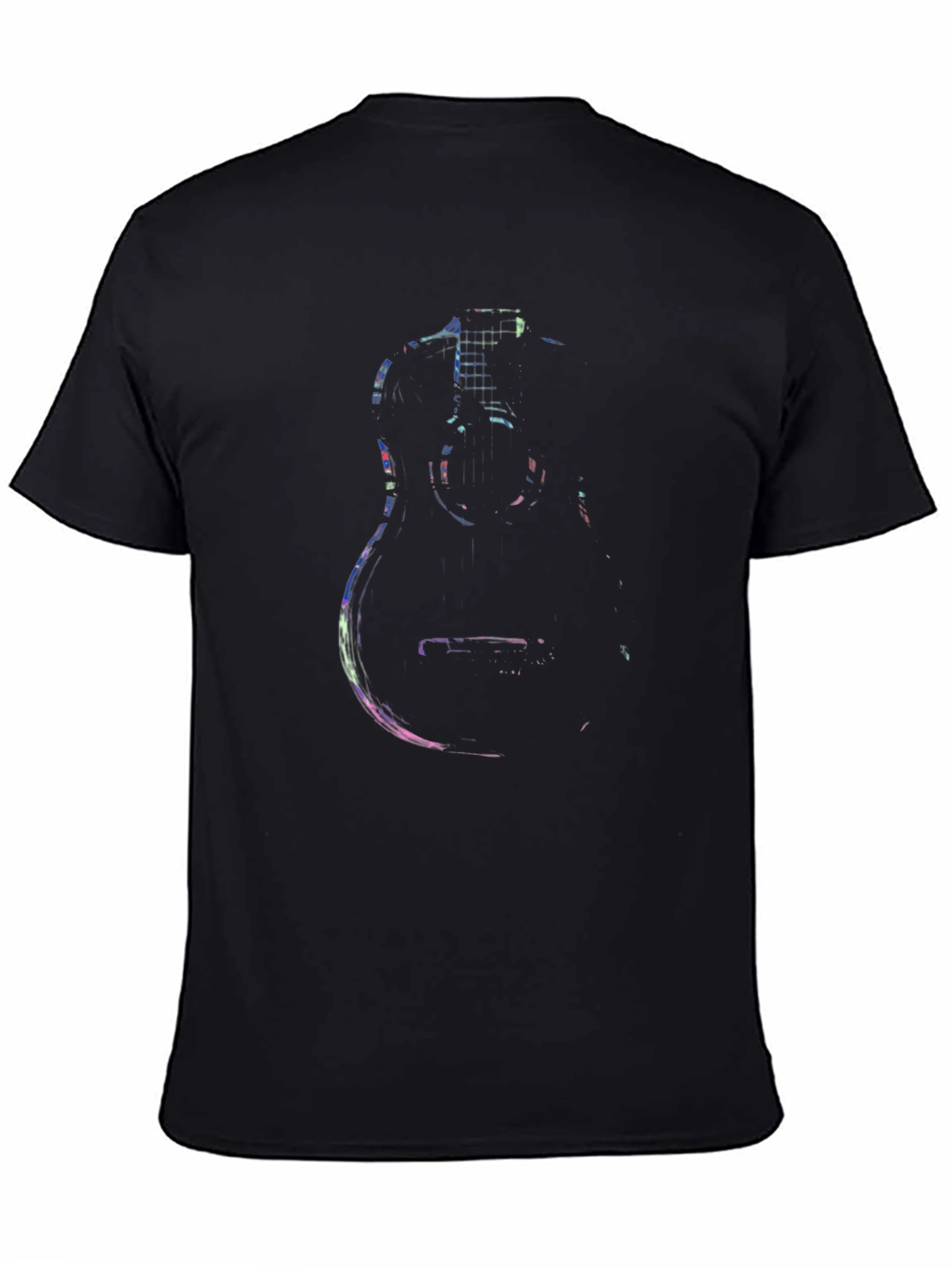 Guitar Graphic Black Tee - Music Lovers Essential