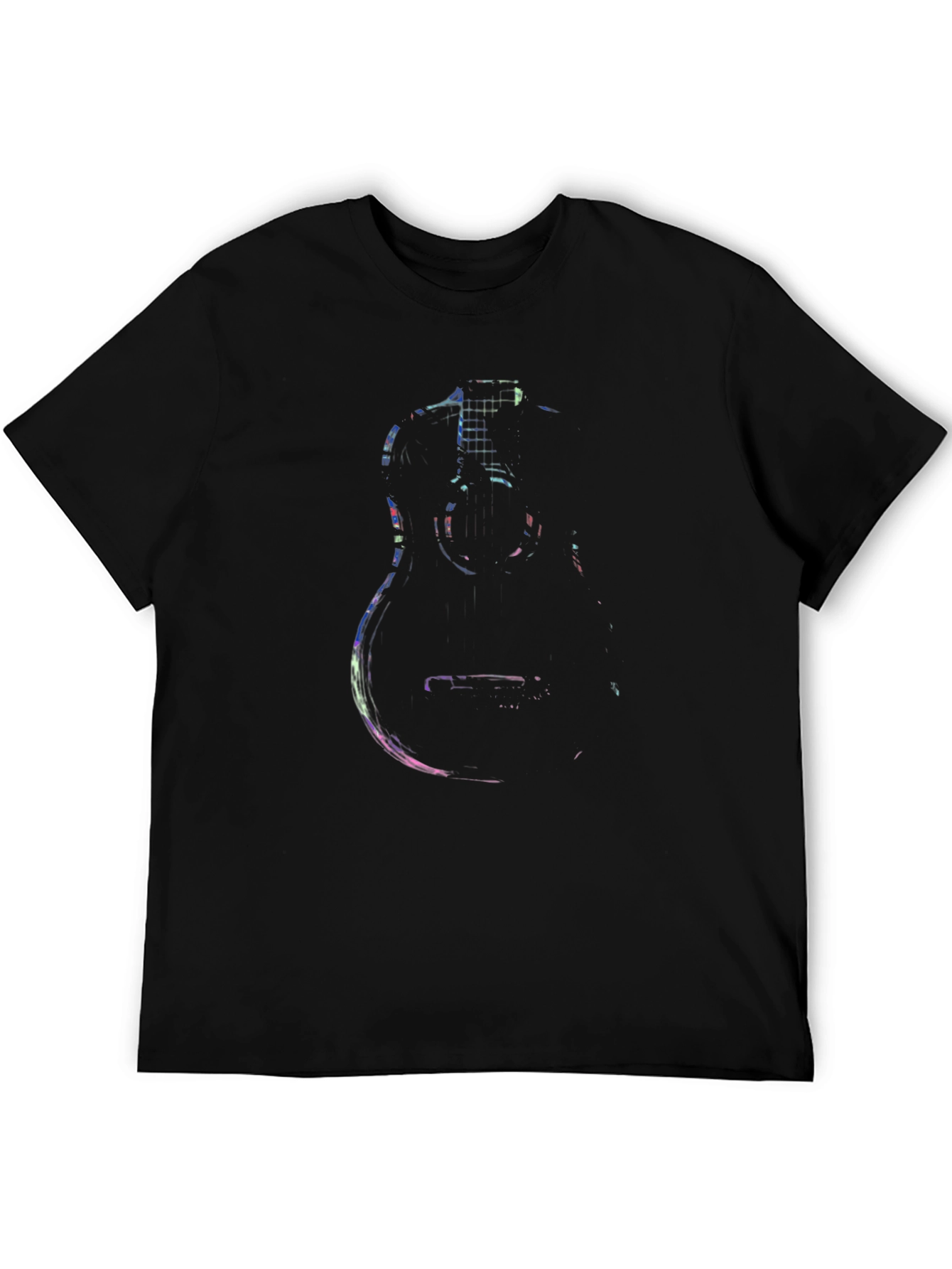 Guitar Graphic Black Tee - Music Lovers Essential