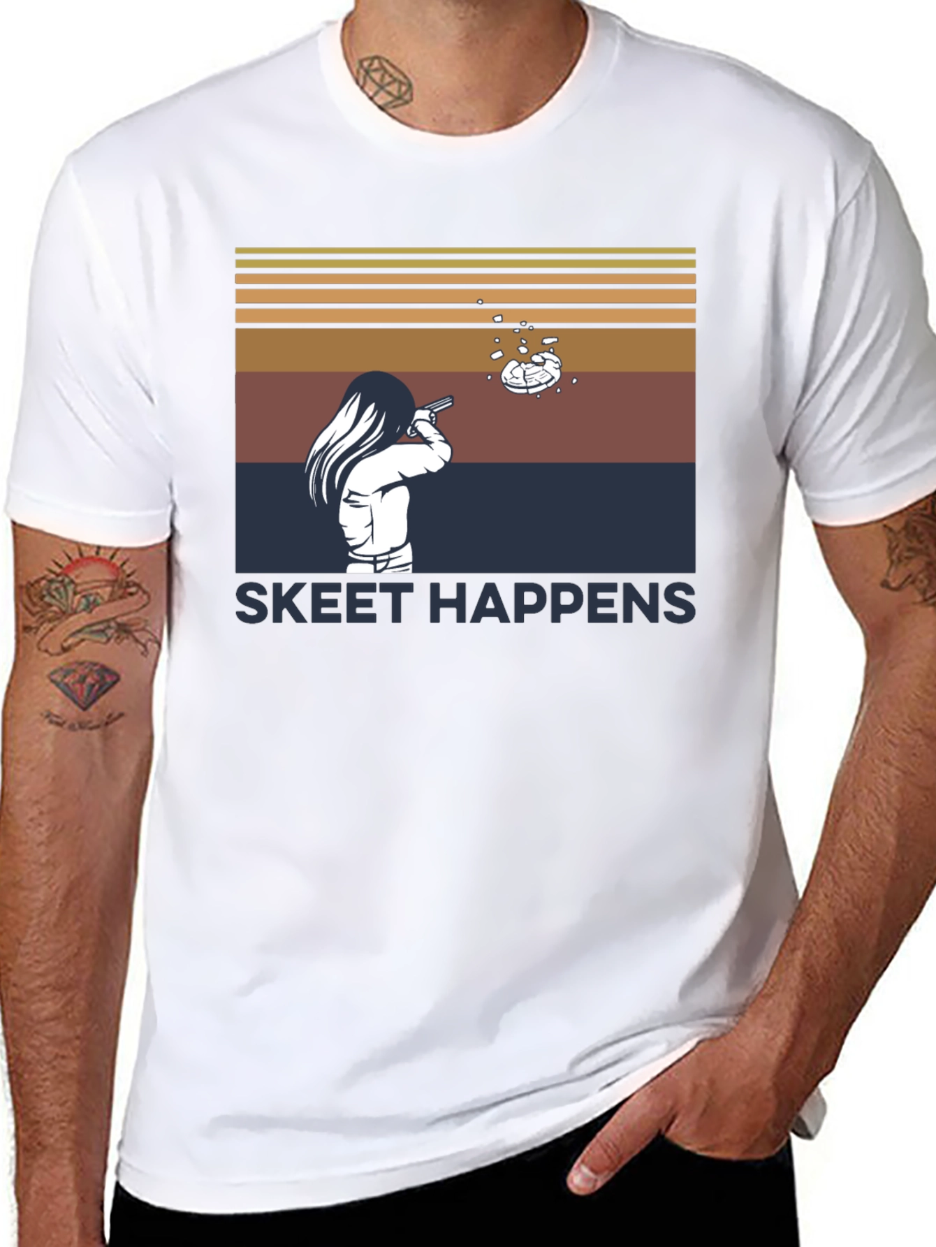 Skeet Happens T-Shirt - Clay Target Shooting Tee