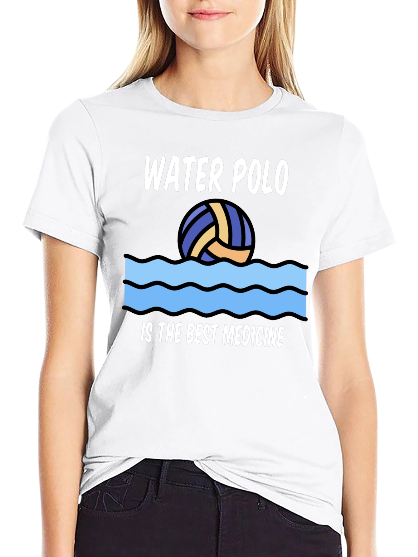 Water Polo Best Medicine Graphic T-Shirt