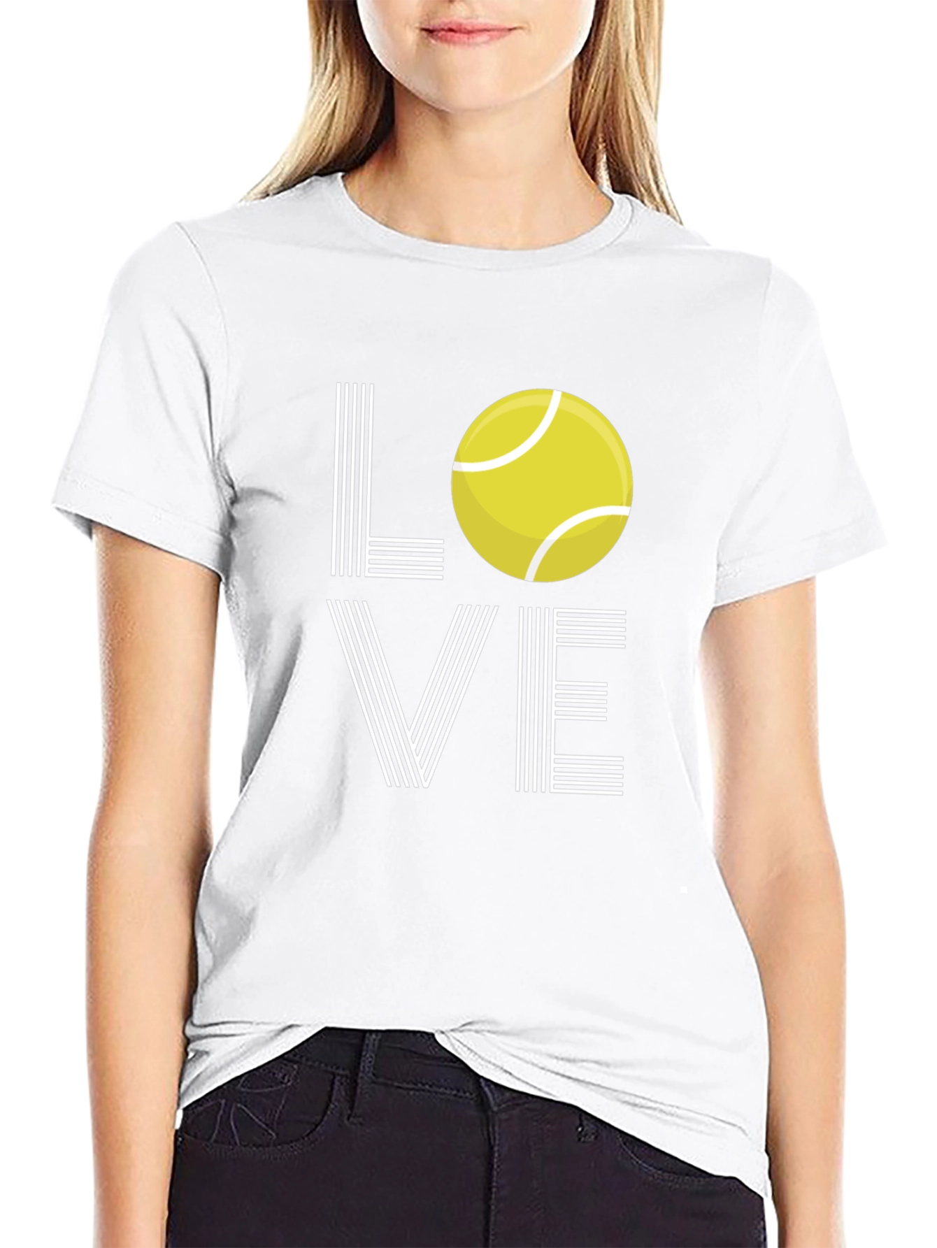 Love Tennis Graphic Tee - Unisex Black T-Shirt