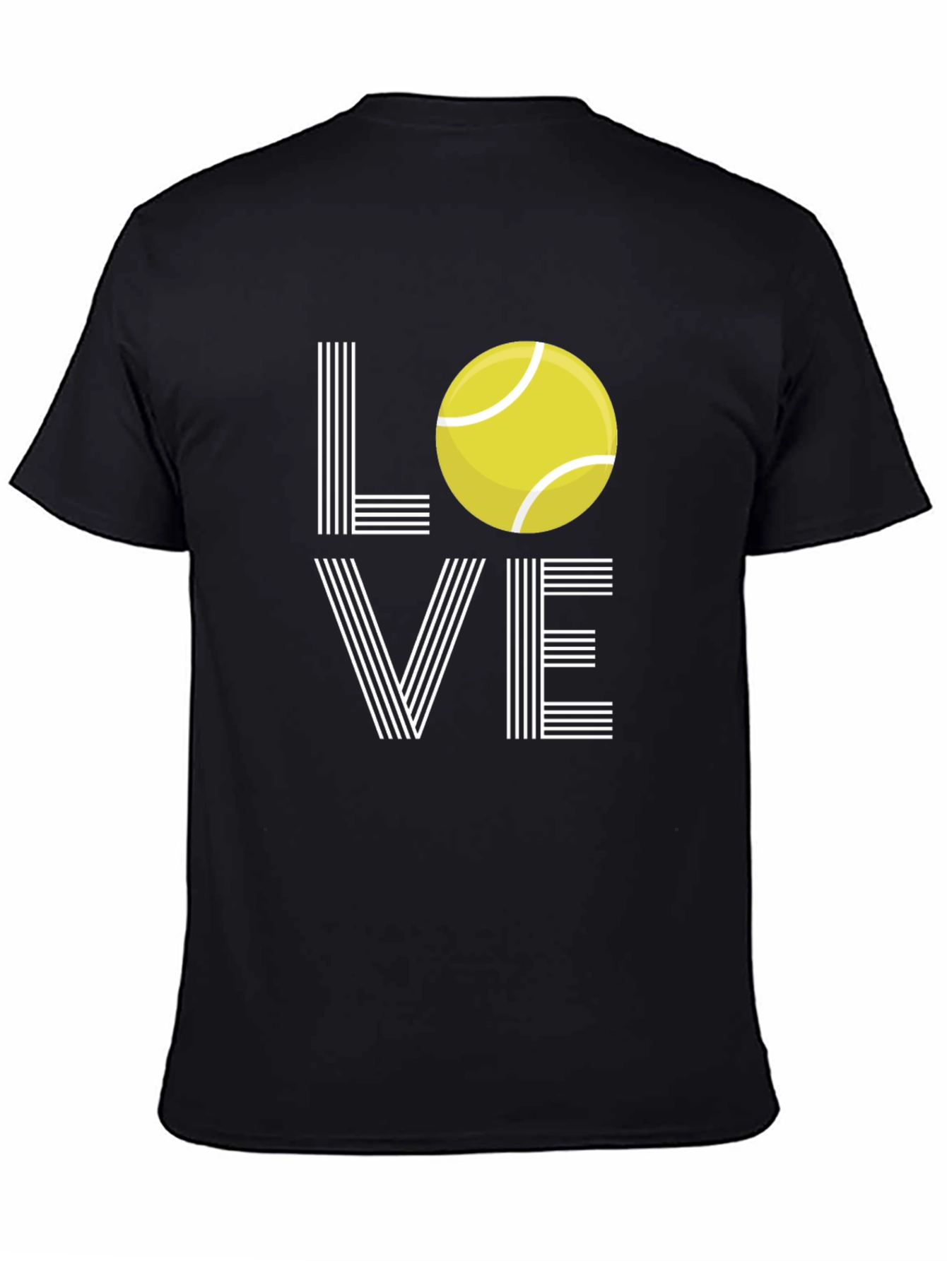 Love Tennis Graphic Tee - Unisex Black T-Shirt