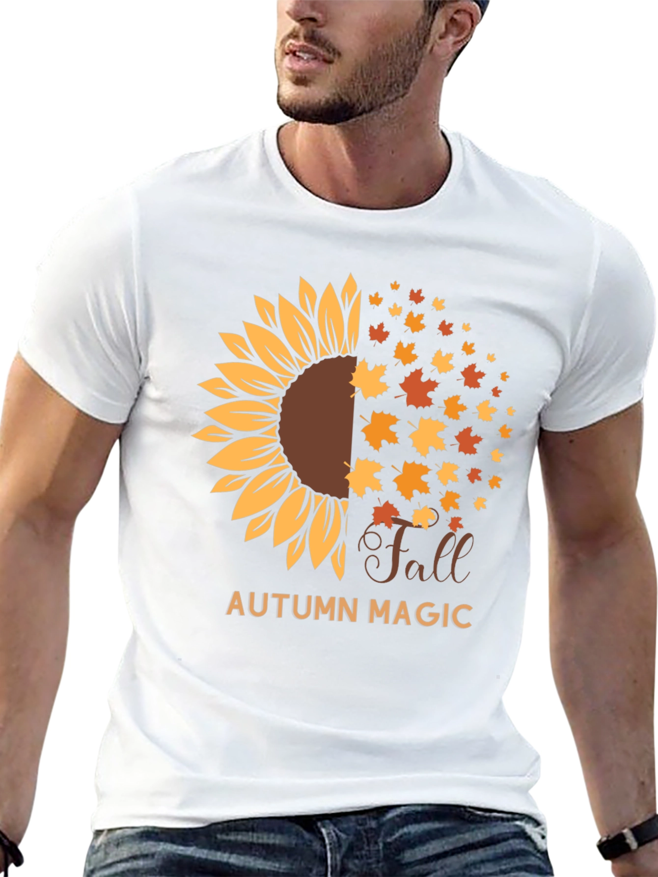 Autumn Magic Sunflower Graphic Tee