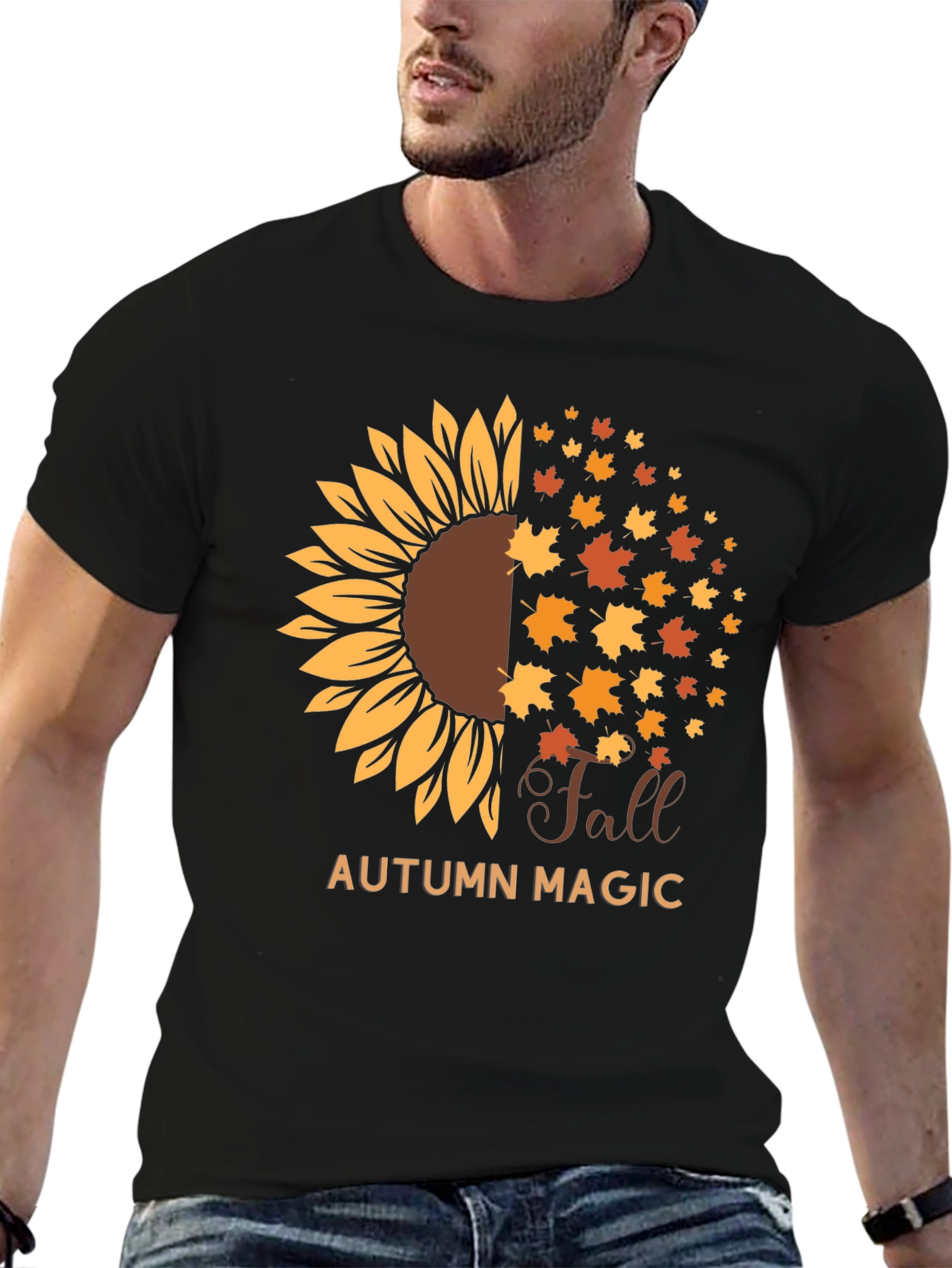 Autumn Magic Sunflower Graphic Tee