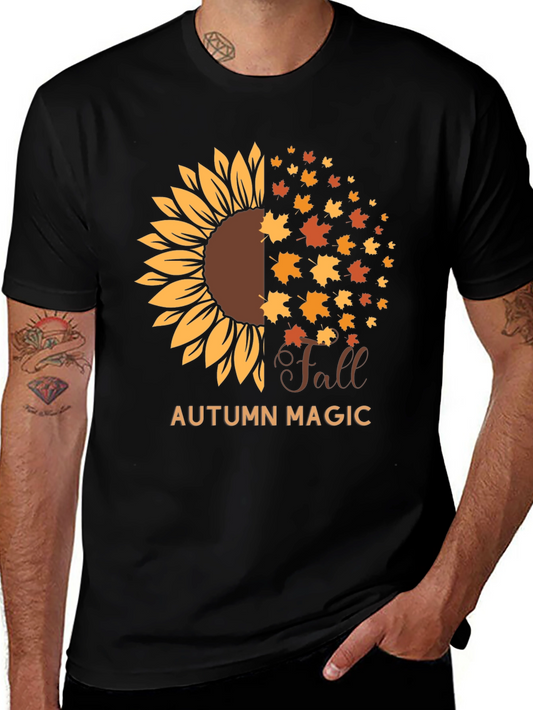 Autumn Magic Sunflower Graphic Tee