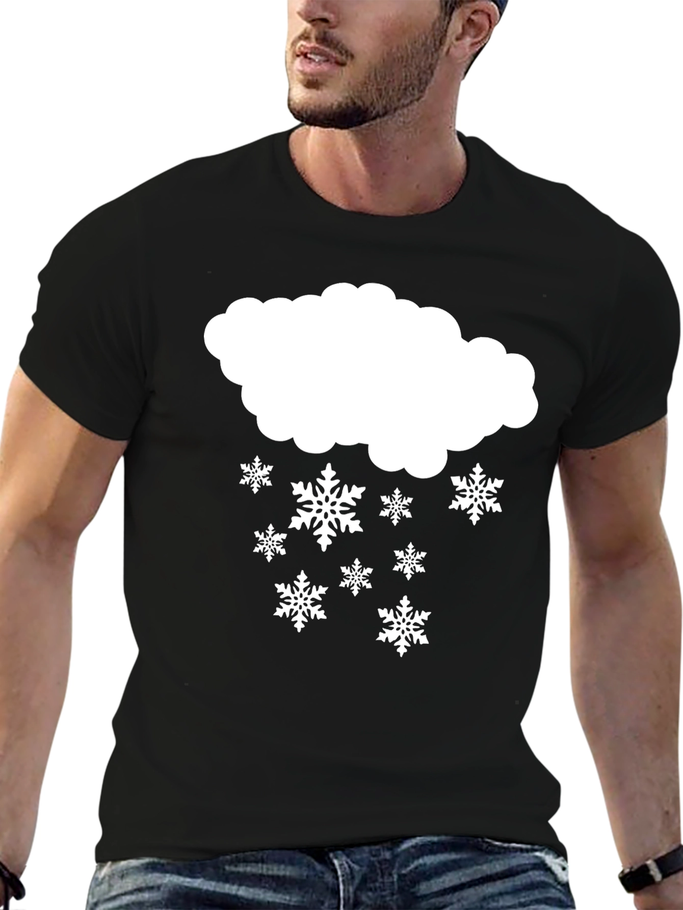 Snowy Weather Black Tee