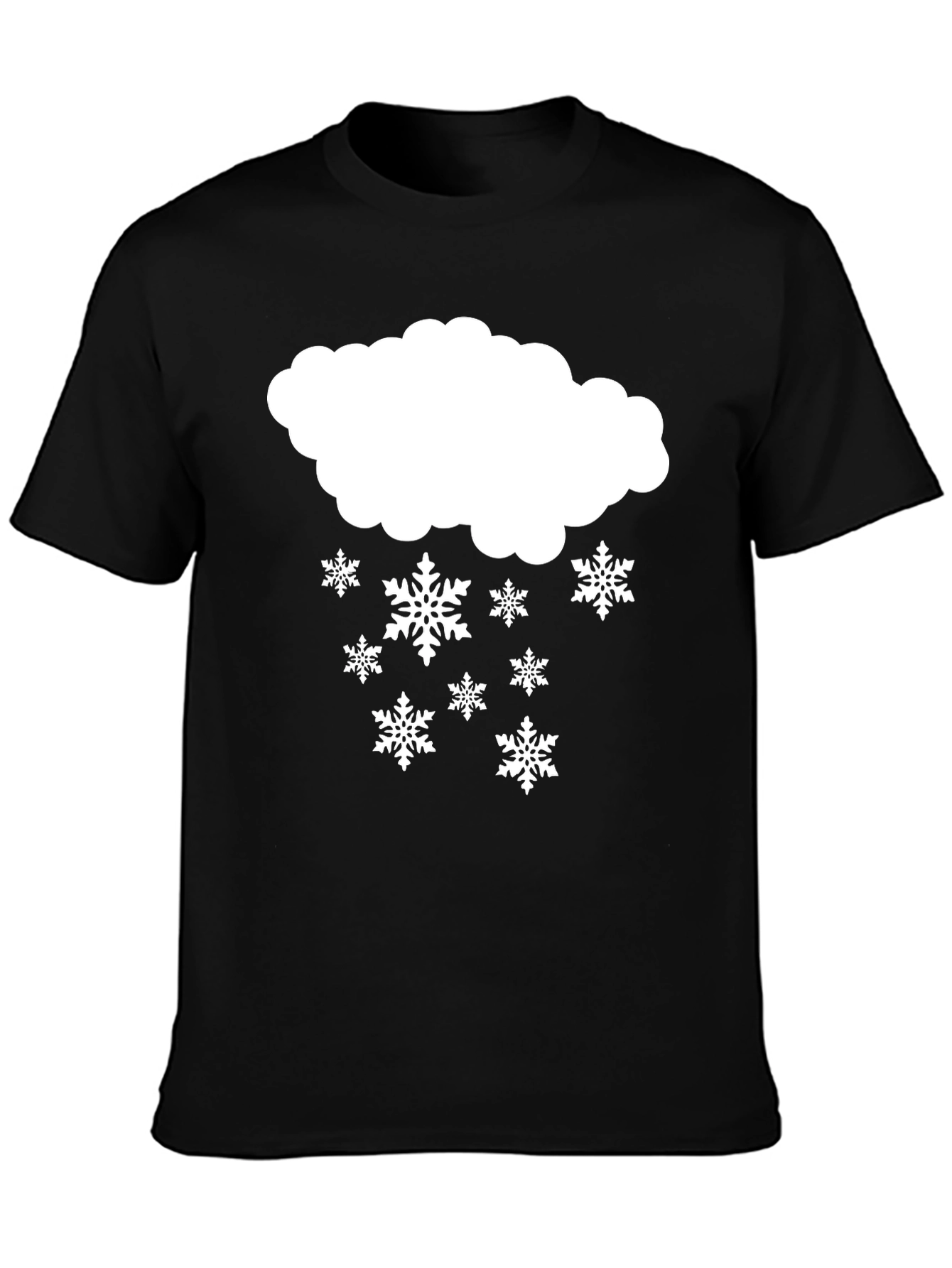Snowy Weather Black Tee