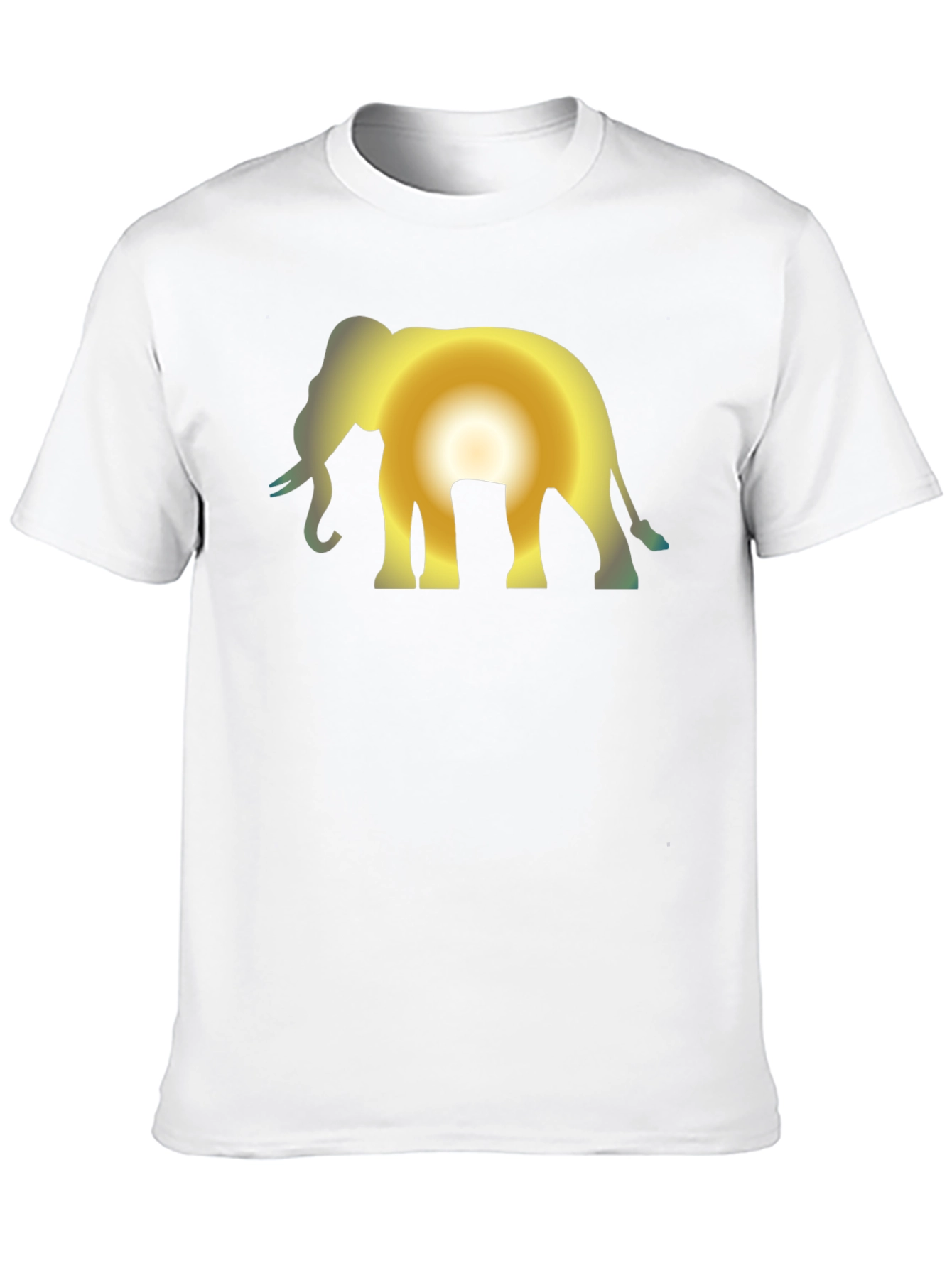 Elephant Sunset Black T-Shirt