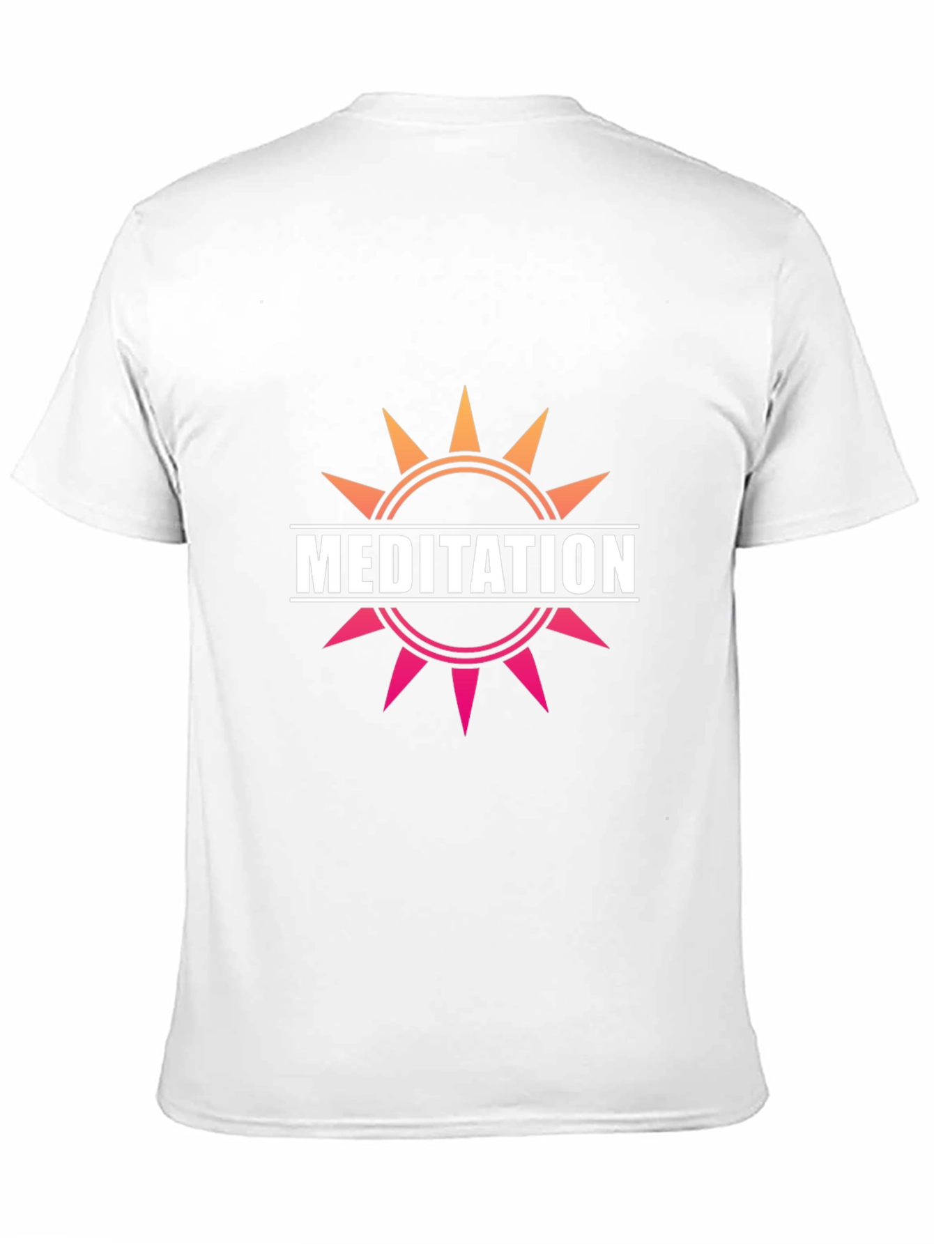 Meditation Sun Graphic Tee - Unisex Black T-Shirt