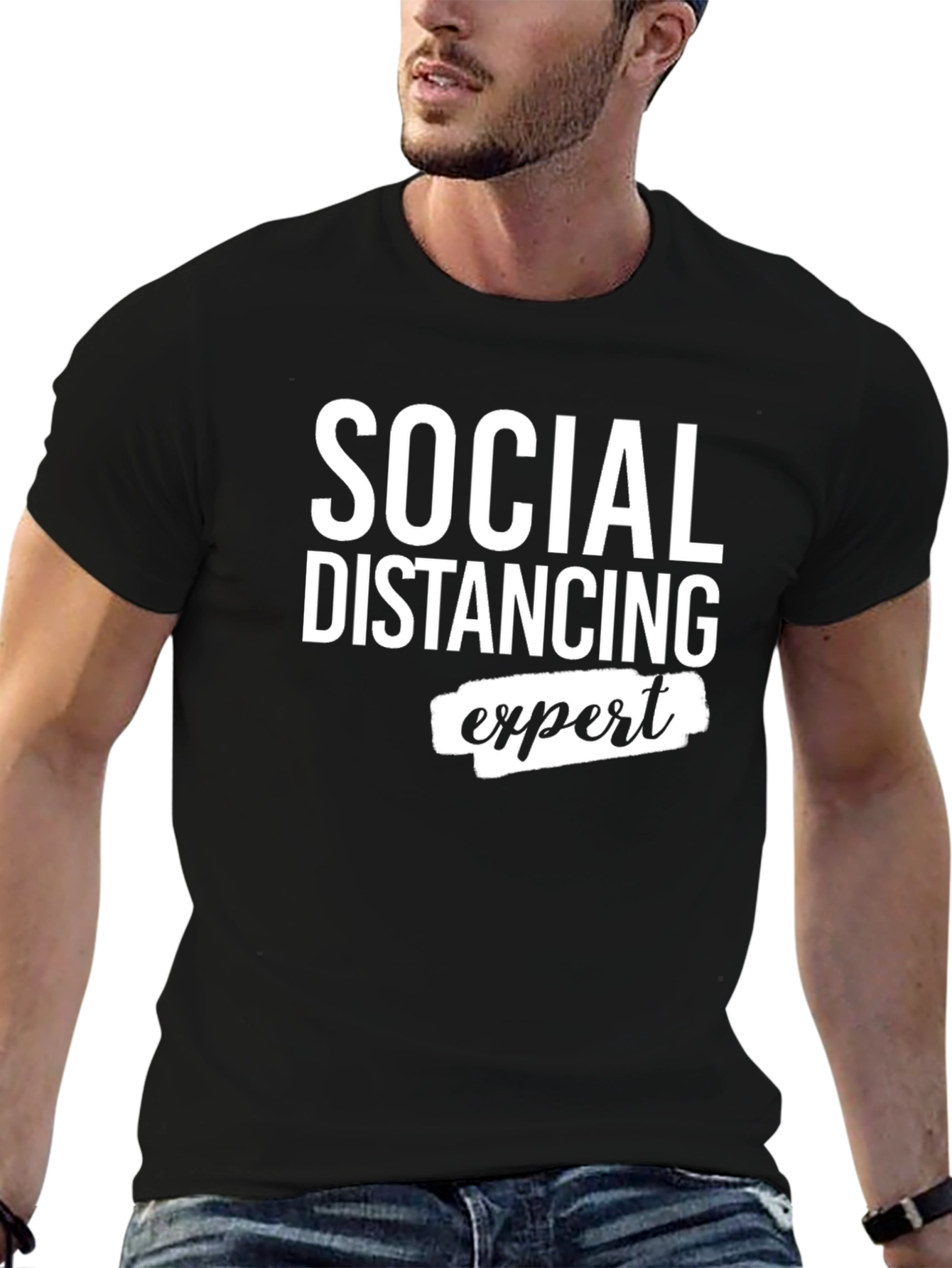 Social Distancing Expert Graphic T-Shirt
