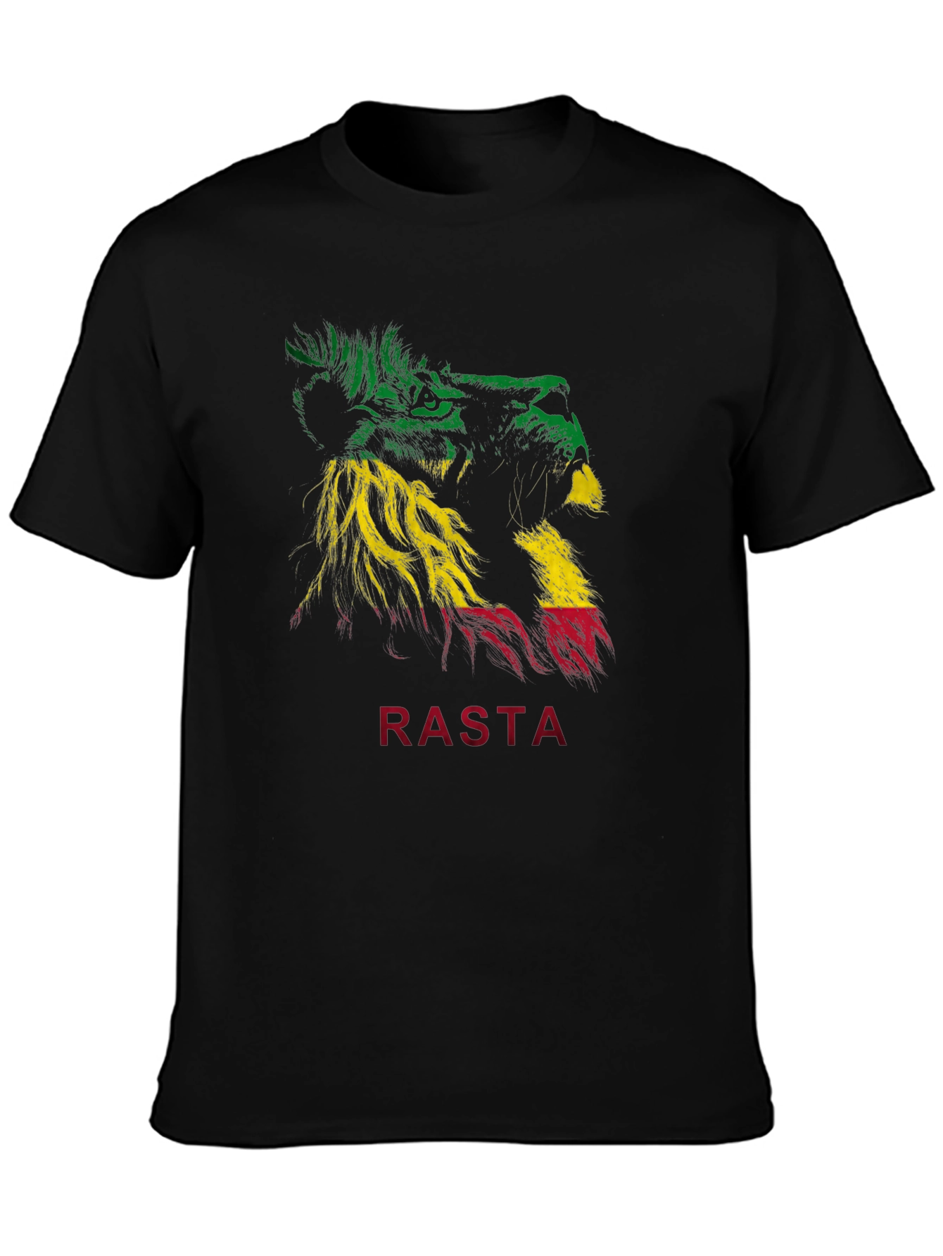 Rasta Lion Graphic T-Shirt - Reggae Inspired Tee