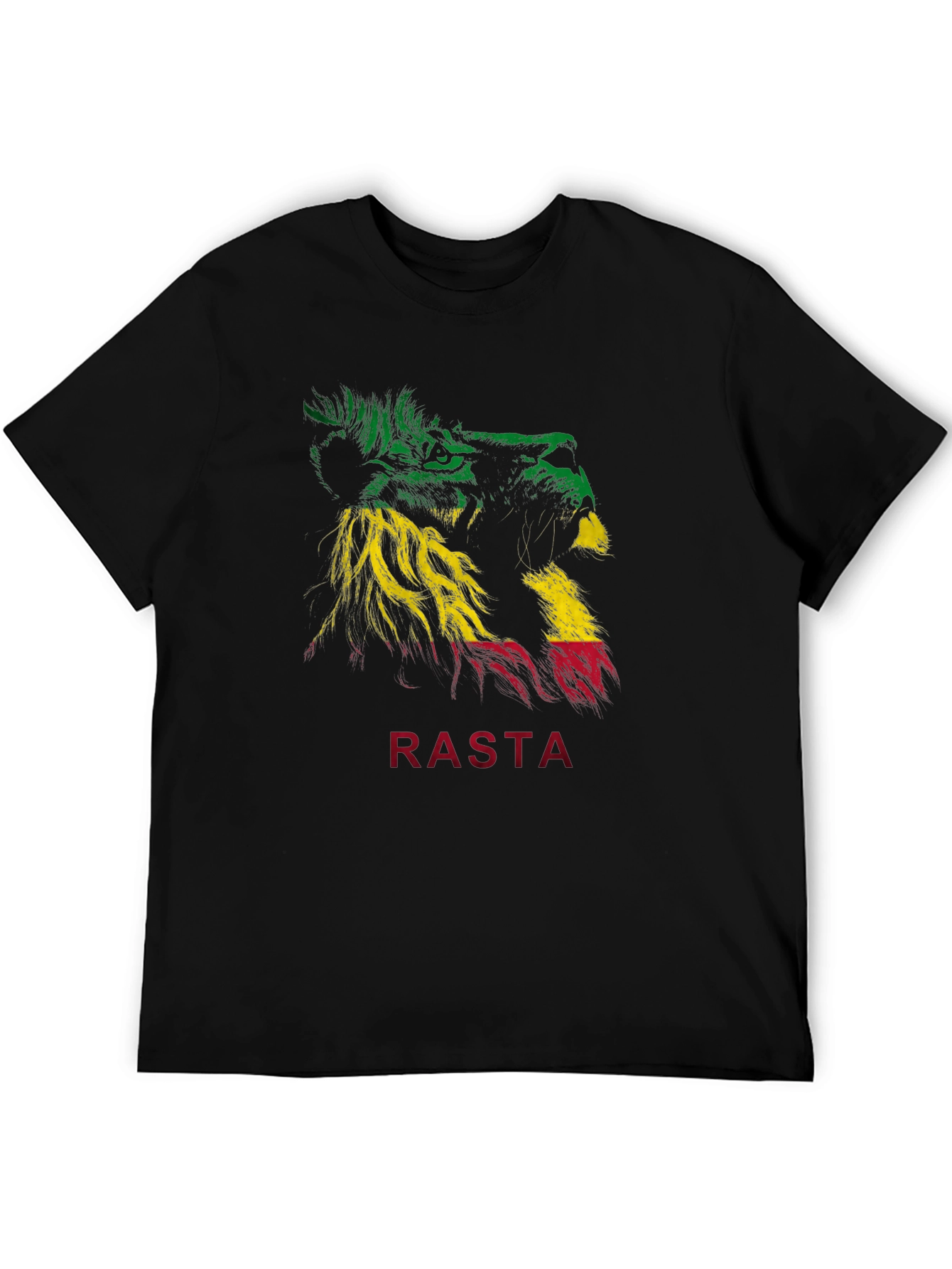 Rasta Lion Graphic T-Shirt - Reggae Inspired Tee