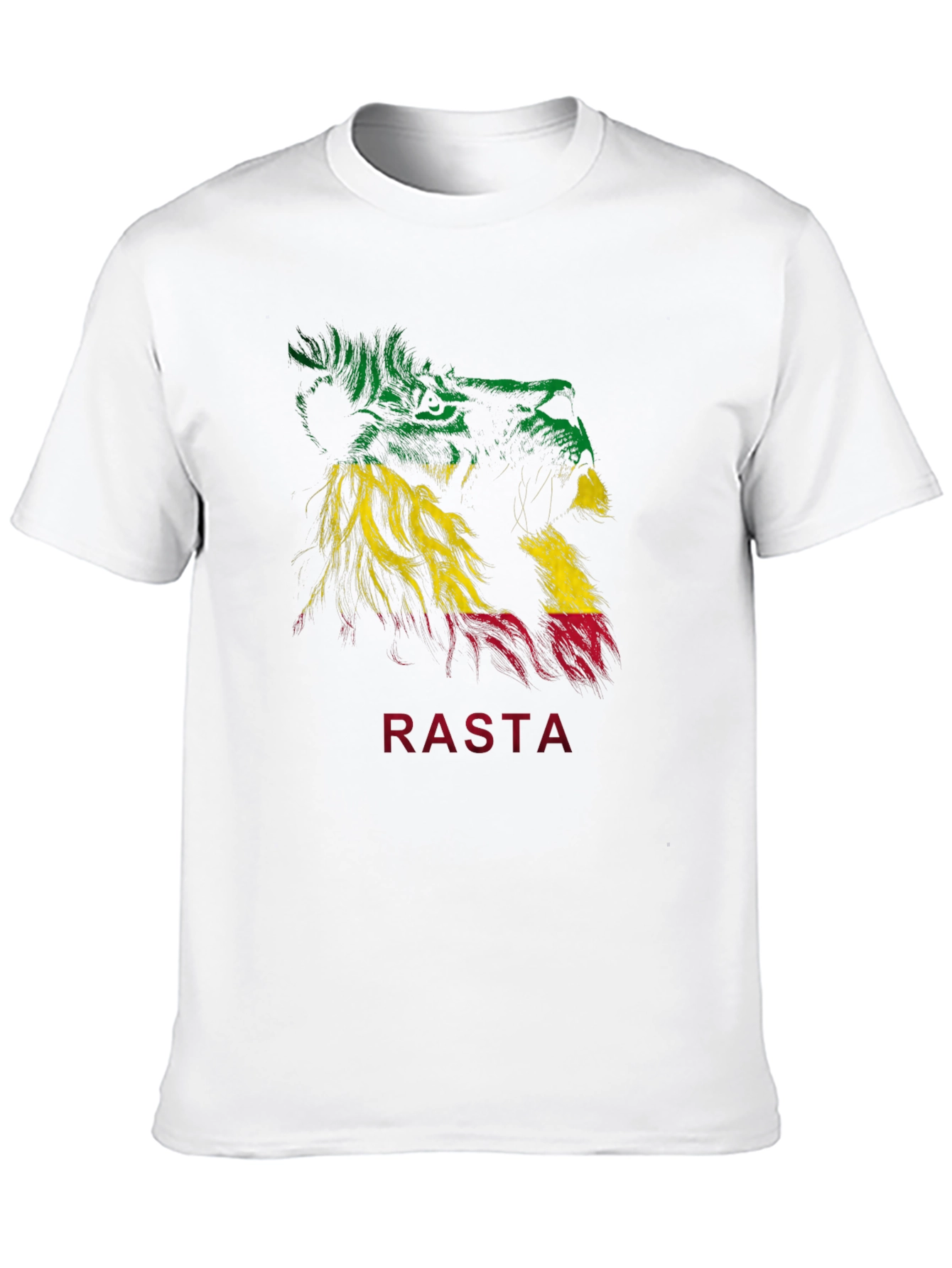 Rasta Lion Graphic T-Shirt - Reggae Inspired Tee