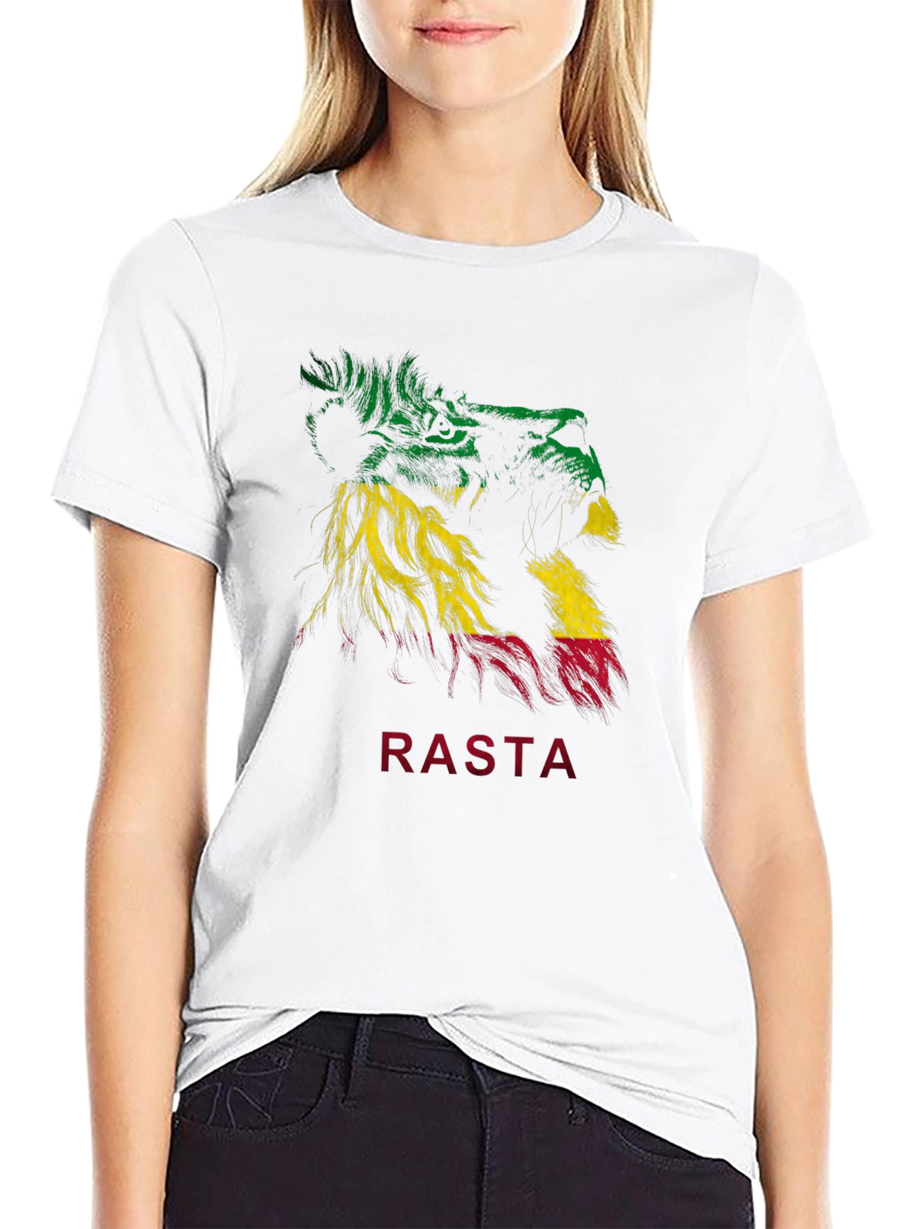 Rasta Lion Graphic T-Shirt - Reggae Inspired Tee