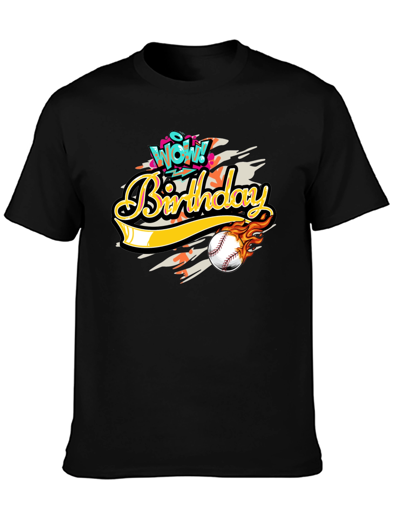Wow! Birthday Baseball Graphic Tee