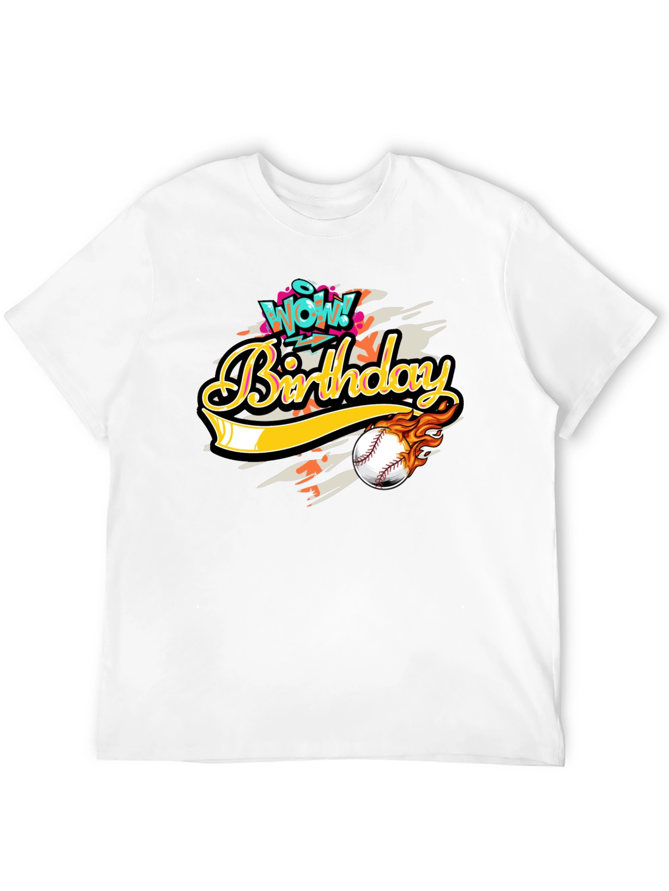 Wow! Birthday Baseball Graphic Tee